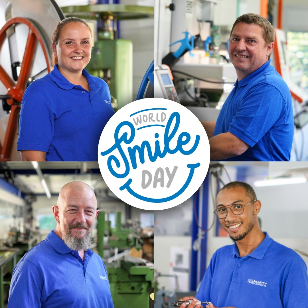 Welttag des Lächelns 🌟
Teilen Sie heute ein Lächeln und verbreiten Sie ein wenig Glück um sich herum 😁
Ein einfaches Lächeln kann den Tag eines Menschen erhellen 💛
Lassen Sie uns gemeinsam die Welt ein wenig fröhlicher machen 😊
---
Journée Mondiale du Sourire 🌟
Aujourd'hui, partagez un sourire et répandez un peu de bonheur autour de vous 😁
Un simple sourire peut illuminer la journée de quelqu'un 💛
Ensemble, rendons le monde un peu plus joyeux 😊
#ramseyerwerkzeugbau #WorldSmileDay #Happy