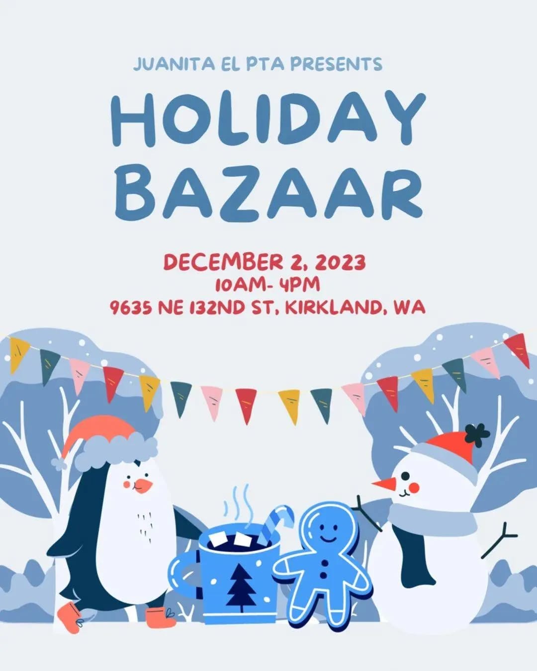 Next weekend Juanita Elementary in Kirkland