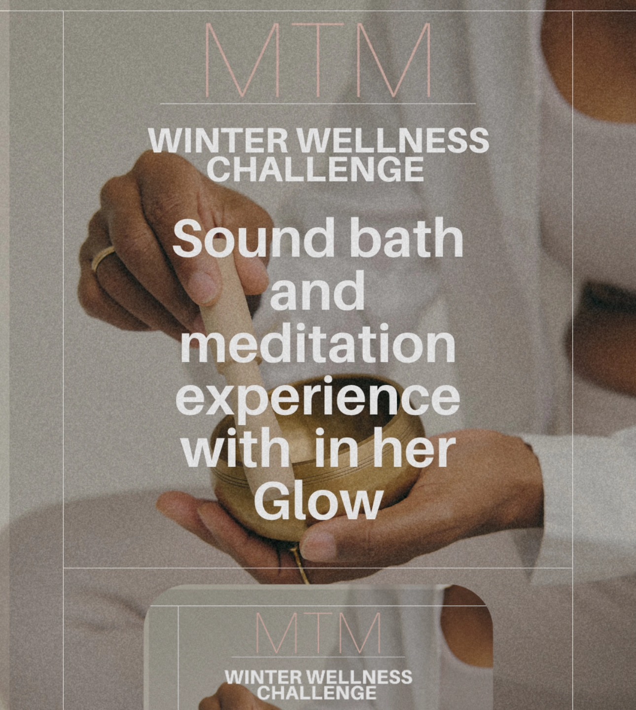 I’m so excited for our Winter Wellness event happening tonight at MTM.
We’re slowing things right down with a deeply relaxing sound bath and meditation experience, guided by the beautiful Kaylee from @inher.glow.
As Mamas, we're so often in “go, go, go” mode- rarely taking the time to pause, breathe, and just be. Sound healing is a powerful way to calm the nervous system, release stored tension, and bring the body and mind back into balance.
I was overjoyed when this event filled so quickly that we had to open a second session to make sure every Mama could join. 💫
You deserve this time. You deserve this space.
Enjoy 👑