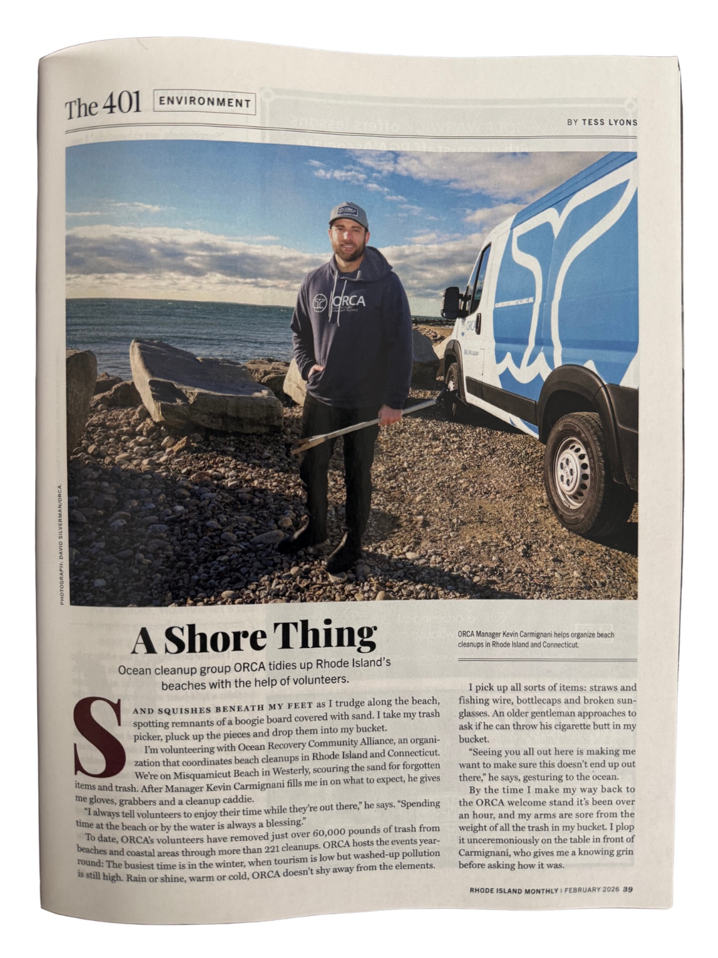 We’re honored to be featured in the February issue of Rhode Island Monthly. 🌊
A Shore Thing: everyday people showing up for our coast, one cleanup at a time. From rocky shorelines to sandy beaches, this work only happens because of our dedicated volunteers and partners who care deeply about protecting these places we all love.
Huge thanks to Rhode Island Monthly and Tess Lyons (@planetblondes )for sharing our story, and to our community for making it worth telling. Thank you, David Silverman @dspicsphoto , for the photo! 💙