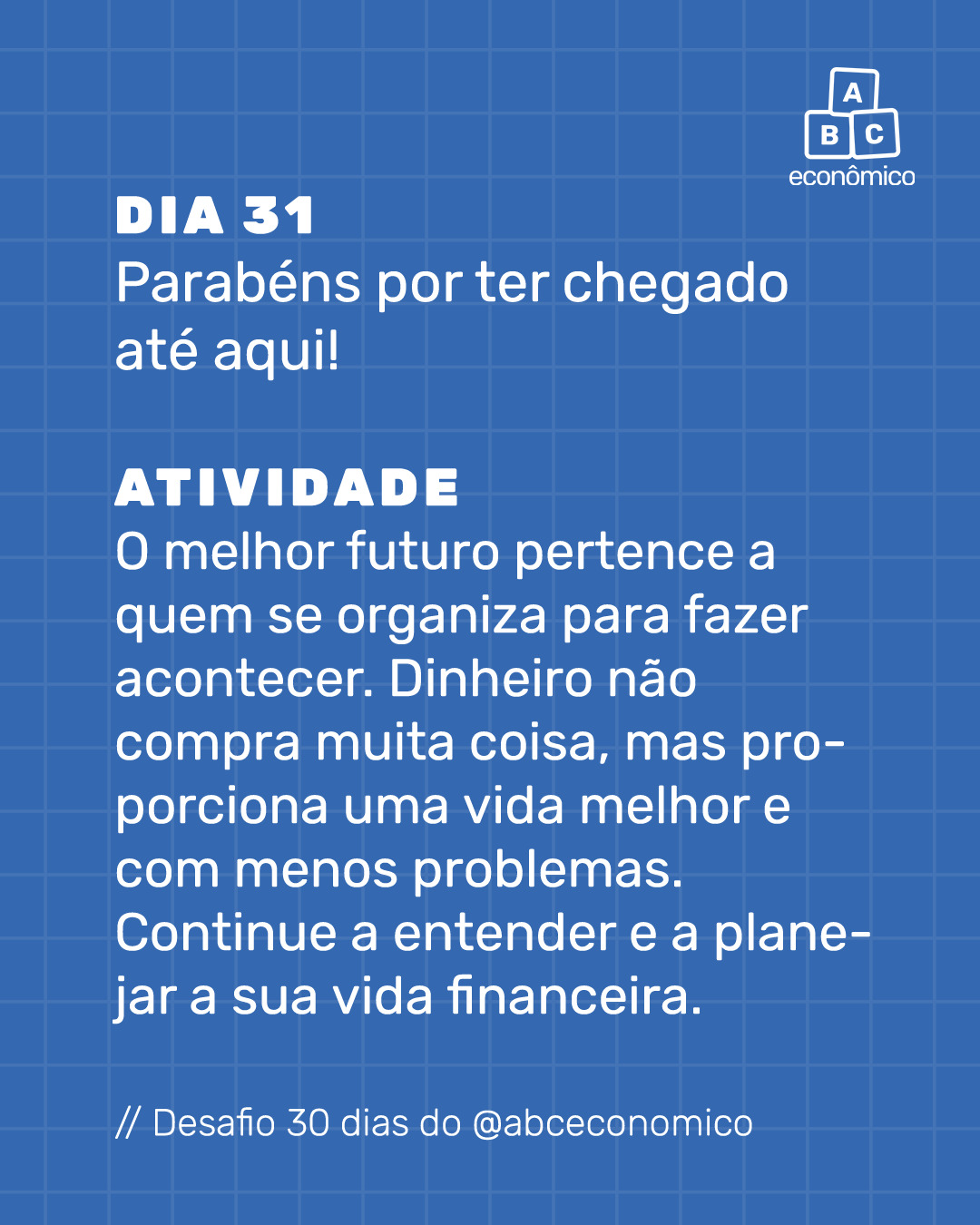 #abceconomico #educaçãofinanceira #dinheiro #economia #desafio30dias