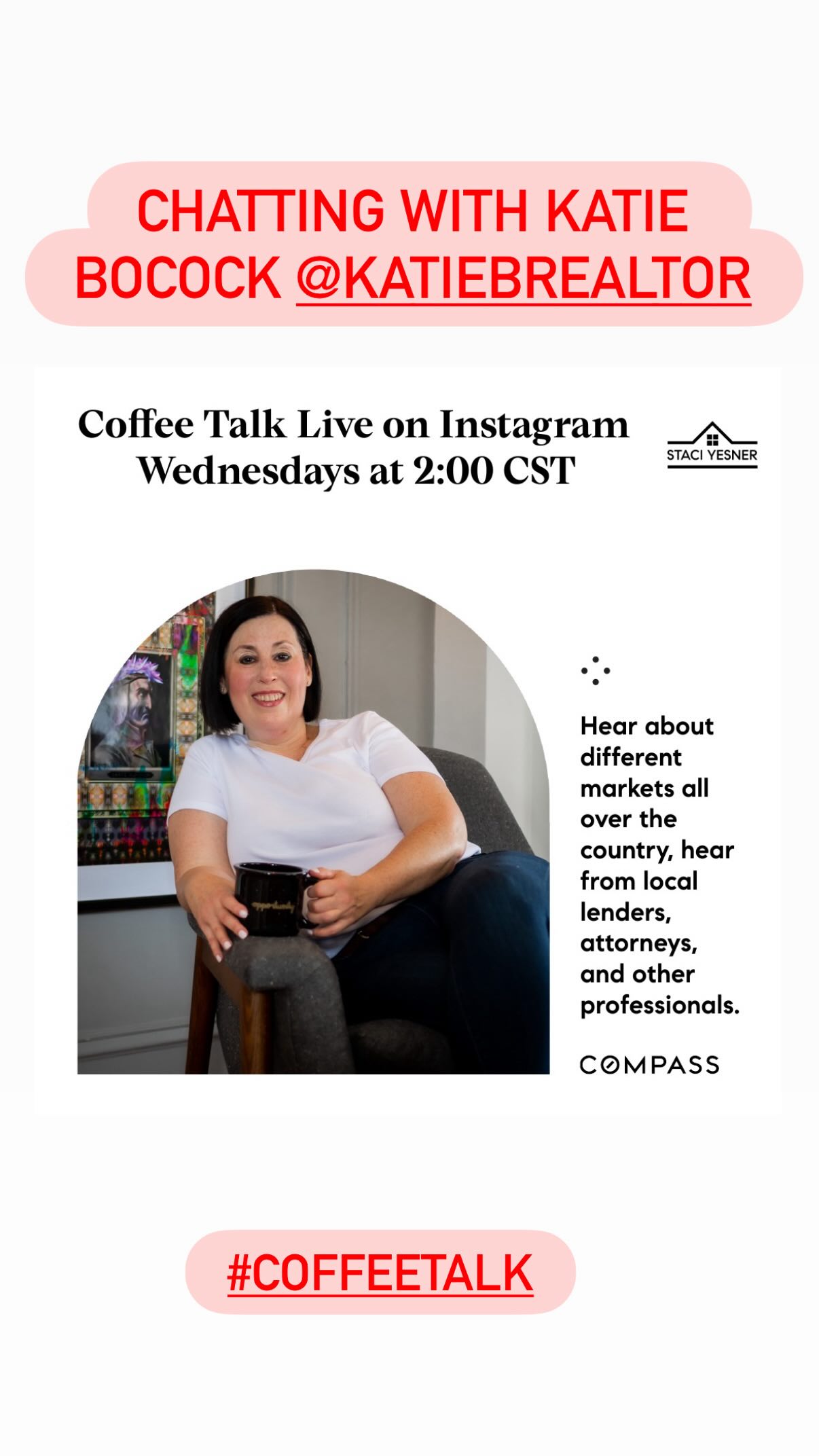 So great to chat with Katie Bocock @katiebrealtor and learn about what it is like to work with her husband and how they manage the work/life balance. We also chatted about her childhood home in DC and why it had a three car garage. Katie shared why she loves real estate and that she got licensed on a dare!