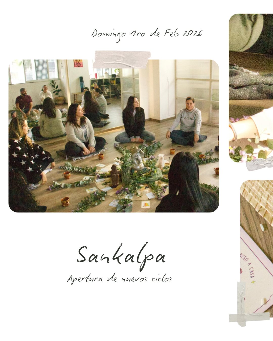 Recap de nuestro domingo en Tribu 💫
Sankalpa: Apertura de nuevos ciclos