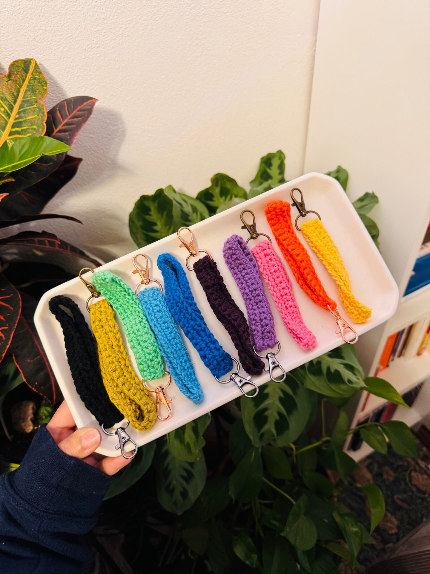 I was commissioned to make 10 of these wristlets in different colors; seeing them all together at the end is my favorite part!
Book News: I picked up Hera at Books a Million and had zero idea that I would love this book. Watching the world of the Olympians be built and then torn down through Hera's eyes was so much more than I expected. I don't want to give anything away, but I definitely respect Hera so much more. If you have not read anything by Jennifer Saint I highly recommend!
*
*
*
*
*
#womanownedbusiness #shopsmallbusiness #giftforher #christmasgift #handmadegifts #crochetgift #handmade #pink #coworkergifts #rainbow #hera #greekmythology #theolympians #jennifersaint #books