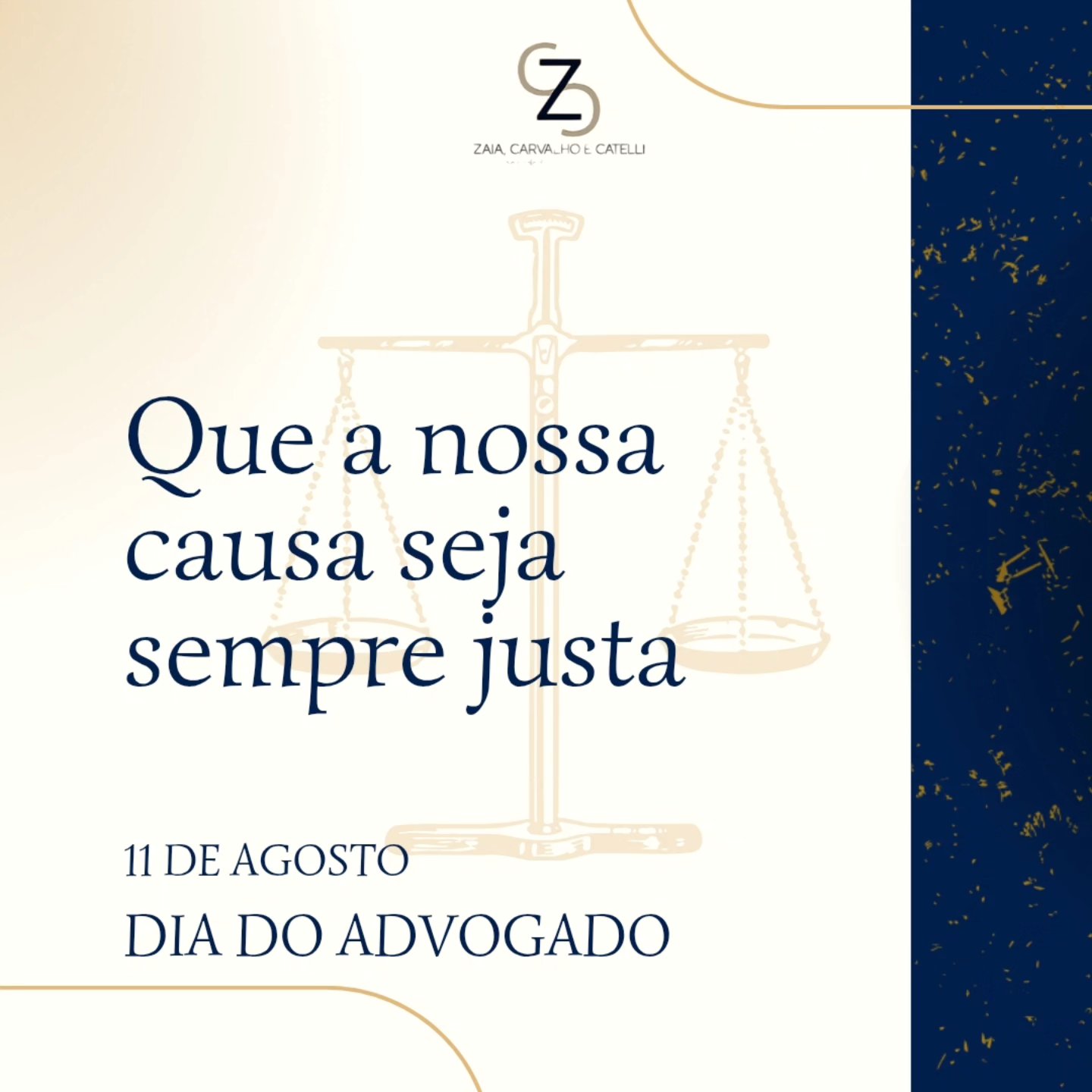 📅 11 de Agosto – Dia do Advogado ⚖️
Hoje celebramos a nobre missão de quem luta diariamente pela justiça, pela verdade e pelos direitos de todos. Que a nossa causa seja sempre justa, e que a ética, o compromisso e a coragem sigam guiando cada passo da nossa atuação.
Parabéns a todos os colegas advogados e advogadas que honram essa profissão com dedicação e responsabilidade!
#diadoadvogado #justiça #advocacia #ética #direito #compromisso #advogado