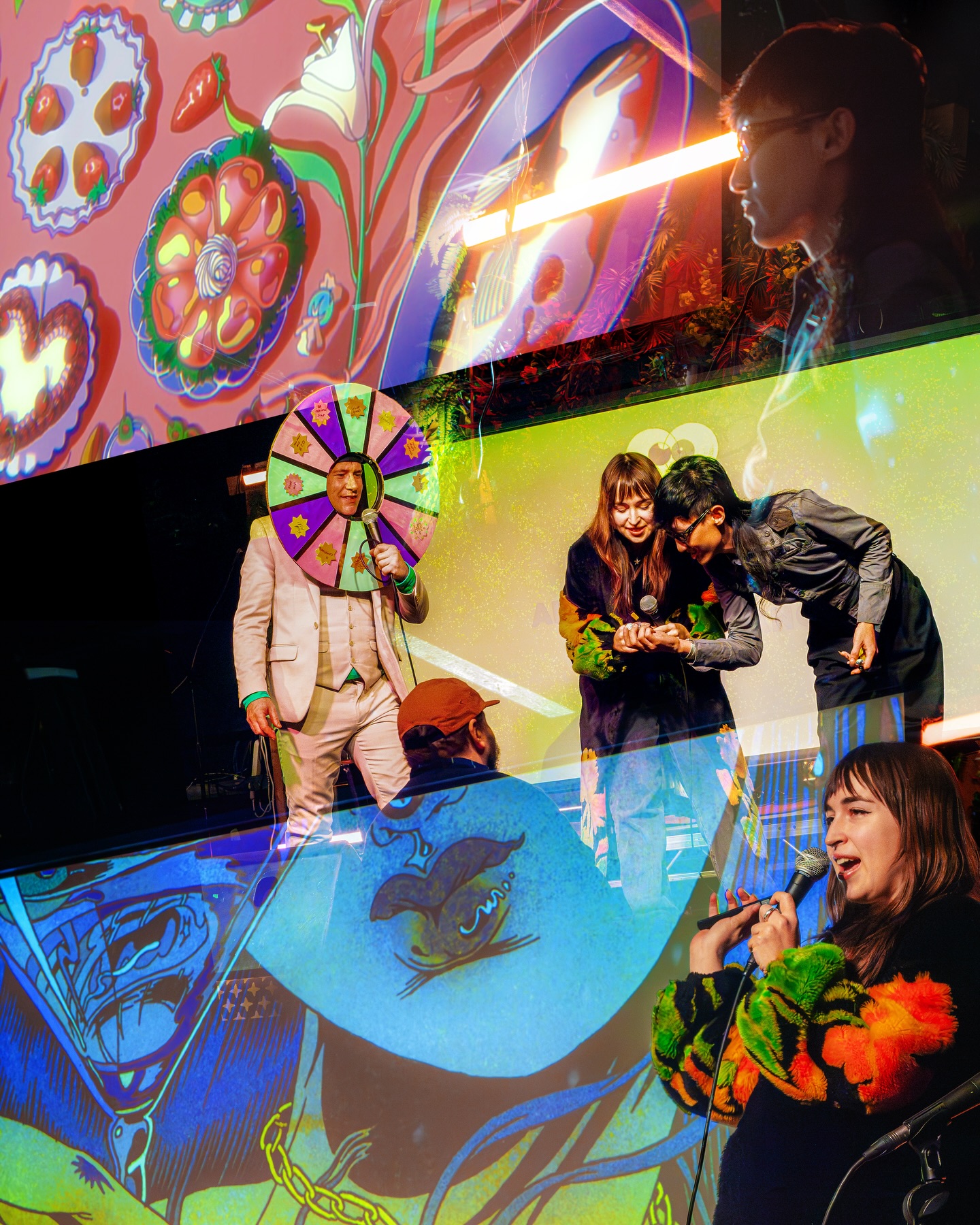 Our final special guests in November were Alice Bloomfield & Jack Zhang. Combined they have worked with some of the biggest names in fashion and music. We saw the behind the scenes of Alice’s experiential animation for London’s Outernet. Jack’s work for MTV and their collaborative work including Alice’s film Larval. They also brought along some art prints.