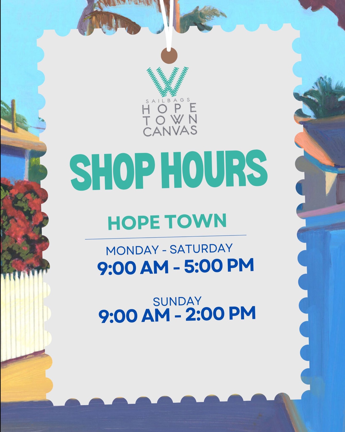New updated shop hours for our Hope Town & Marsh Harbour locations!