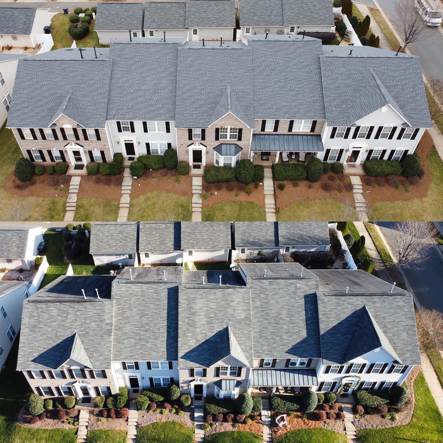 Re-roofed with GAF Timberline HDZ shingles - Pewter Gray in Huntersville, NC