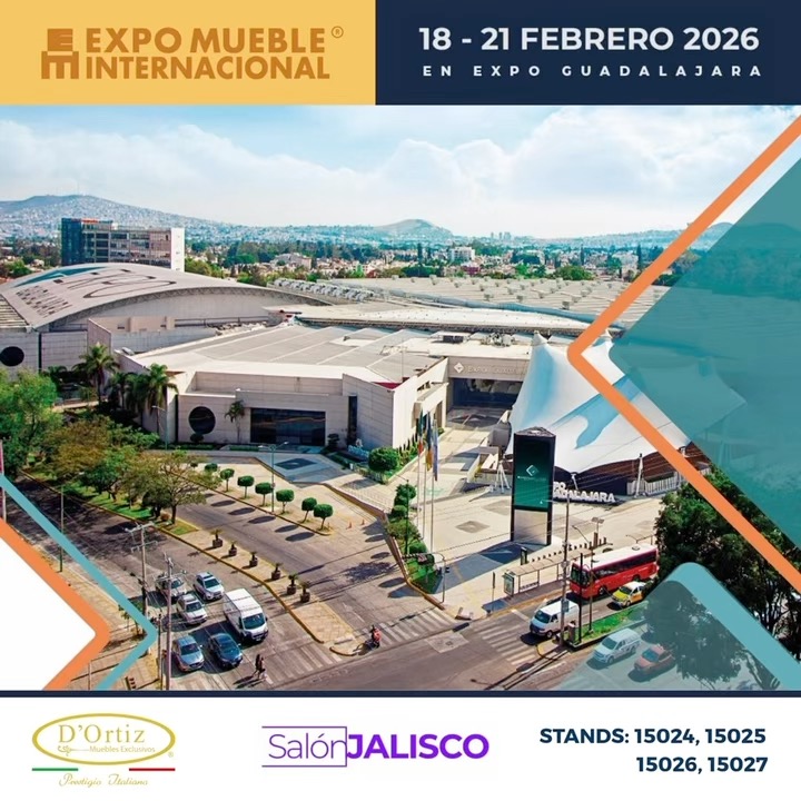 🚩D’ORTIZ MUEBLES PRESENTE EN EXPO MUEBLE INTERNACIONAL 🚩
Te esperamos del 18 al 21 de Febrero en Expo Guadalajara
📌 SALON JALISCO, STANDS: 15025, 15027, 14024 y 14026
🌐 https://www.dortizmuebles.com
📲 https://wa.me/523314096151
TE ESPERAMOS EN NUESTRAS SUCURSALES:
📌SUCURSAL INSURGENTES
Av. Insurgentes Sur 2346
Delegación Álvaro Obregón
Mixcoac, CDMX
Cel Ventas 55 2580 5981
📌SUCURSAL ZAPOPAN
Av. Patria No. 603 Esquina Aldous Huxley
Colonia Jardines Universidad
Zapopan, Jalisco México.
Cel Ventas 33 2612 1670
📌SUCURSAL NAUCALPAN
Periférico Blvd. Manuel Avila Camacho No.550
Naucalpan de Juárez, Edo Mex.
Cel Ventas 55 6086 6314
Expo Mueble Internacional
#EXMII26 #ExpoMuebleInternacional #mueblesexclusivos #dortizmuebles #mueblesdeitalia #mueblesimportados #mueblesitalianos #mueblesitalia #muebles #salas #comedor #familyroom #interiordesign #muebleria #muebles #furniture #jalisco #cdmx