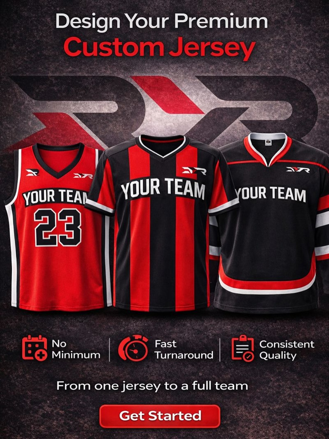 ๐ฅ Your team. Your colours. Your identity. ๐ฅ
Design a premium custom jersey built to perform and made to stand out.
From one jersey to a full team, we deliver no minimums, fast turnaround, and consistent pro-level qualityโevery time.
๐๐โฝ Whether itโs game day or practice, weโve got you covered.
๐ visit our company info/DM us
#CustomJerseys #TeamGear #CustomSportswear #HockeyLife #ryrsports