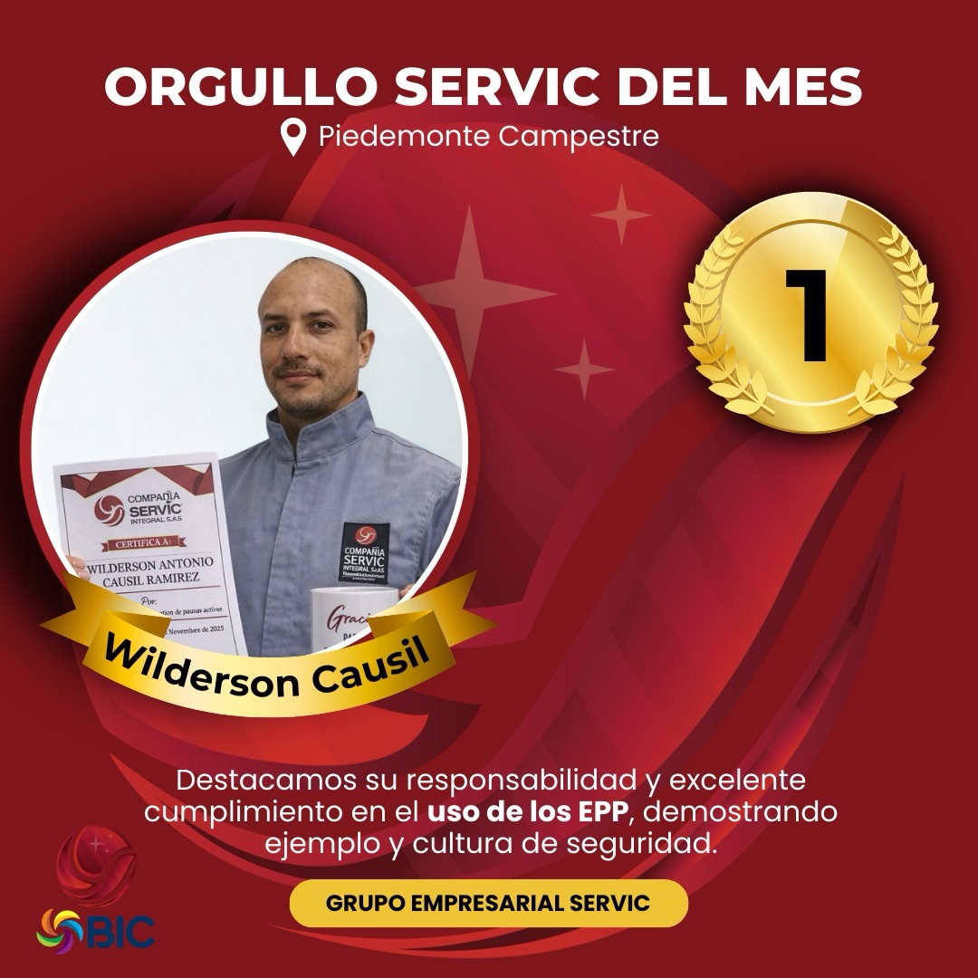 Resaltamos la excelencia de nuestros colaboradores, quienes gracias a su compromiso y dedicación se convierten en los #1 del mes de enero 🏆.
Hoy reconocemos su destacado trabajo en equipo, su excelente presentación personal y al Empleado del Mes, quienes son ejemplo de esfuerzo, responsabilidad y actitud positiva.
¡Felicitaciones por ser un referente y dejar en alto los valores de Grupo Empresarial Servic! 💙👏#servic#excelencia#colaboradores#villavicencio