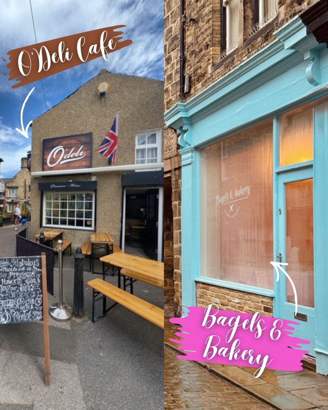 Introducing O'Deli Cafe ☕ & BRAND NEW Bagels and Bakery 🥯
O’deli is our little corner cafe in Otley, West Yorkshire. Over the years we built up a reputation for serving up some of the best gluten free food and cakes around!
It’s a great place to sit inside or outside and enjoy a brew and something yummy to eat.. From toasties and soups, to yorkshire pudding wraps and healthy salads.
As demand grew for our little café, we knew to keep up we needed to expand... that’s when we decided to open up a new bakery just around the corner from our cafe.
Bagels & Bakery is 100% gluten free and expands on our delicious range of food at O’Deli. It’s takeaway only - perfect for grabbing a bite for lunch on the go. Or stocking up on all your favourite cakes, scones, homemade sausage rolls, pies or quiches for later!
🥯📍Bagels & Bakery by O'Deli 9 Market St, Otley, West Yorkshire
Friday & Saturdays 9am - 3pm (for now!)
☕📍O'Deli Cafe 4 New Market, Otley
Monday - Saturday 9:30 - 4:30
Closed Sundays
#GlutenFreeYorkshire #CoeliacFriendly #GlutenFreeFoodie