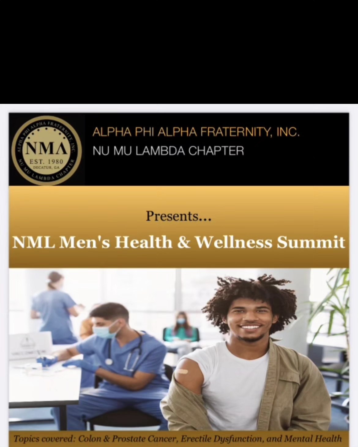 Join Honeybee Botanicals!
We'll be vending at NML Men's Health & Wellness Summit in Atlanta! Presented by Alpha Phi Alpha fraternity. Support your local vendors and promote men's mental and physical health!
Date:
March 16th 2024
Time: 9:00am - 12:00pm
Location:
East Complex ATL
3400 W Hospital Ave
Chamblee, GA 30341
HOPE TO SEE YOU THERE!!