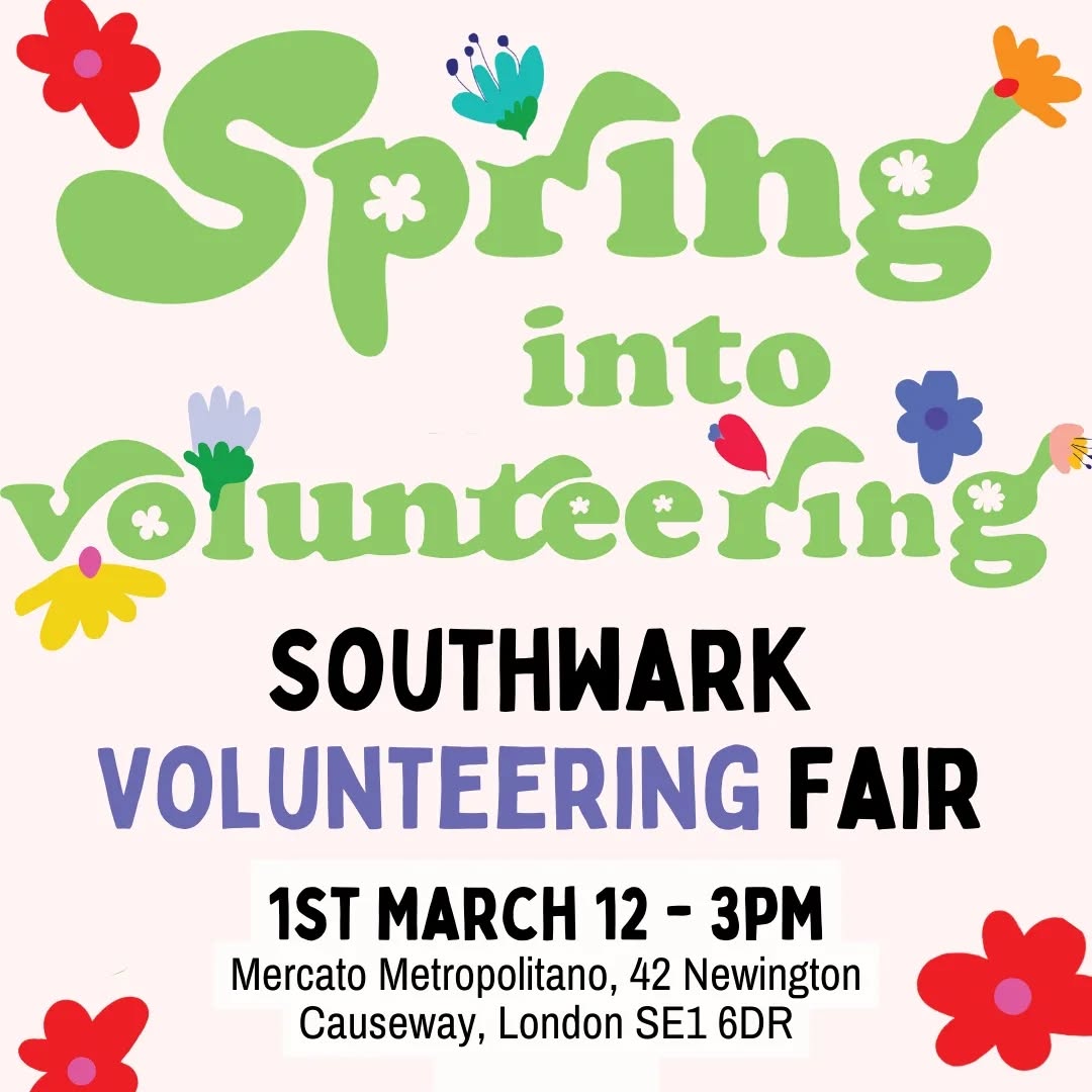 We'll be at the Southwark Volunteering Fair this Friday at Mercato Metropolitano from 12-3! If you're interested in volunteering with us, come by for a friendly chat! Join us in helping our community fight food costs and food waste.
#volunteering #foodcharity #foodwaste #costoflivingcrisis #wereallinthistogether #communitysouthwark #mercatometropolitano