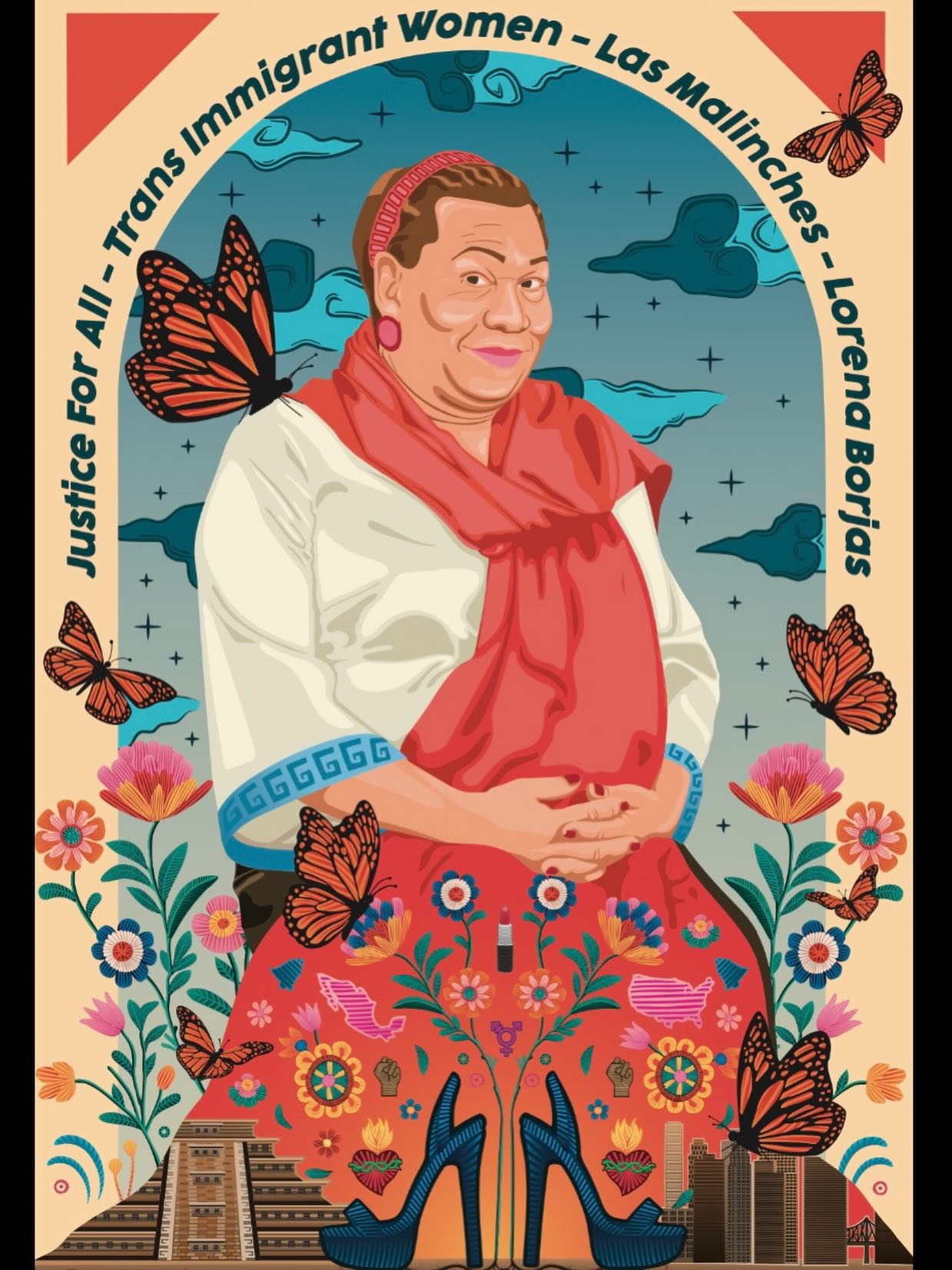 Las Malinches de Nuestro Tiempo: Celebrando a Lorena Borjas, Digital Print, 24 x 36
My art piece for the upcoming La Malinche show at @secretgallerynm. Stop by tomorrow for the opening, 5 to 9pm.