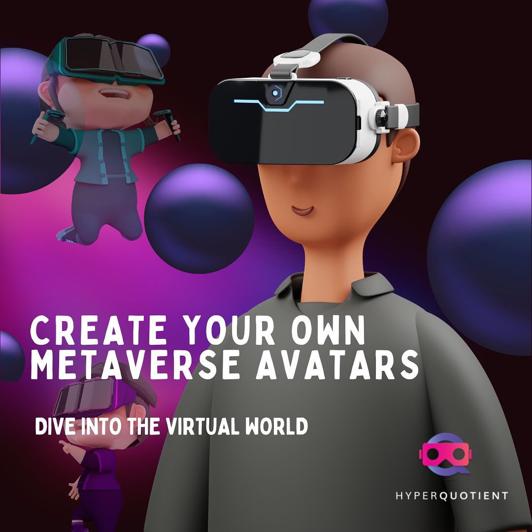 You are best represented virtually with our cross platform Avatar creation tools. Claim yours now.
Visit our website, Link in bio.
Get in touch with us today.
Follow us
@hyperquotient
#metaverse #virtualreality #augmentedreality #nft #vr #xr #ar #vrquotient #hyperquotient #xrrealtors #crypto #virtualworld #bangalore #ksum #startups #consultancyservices #vrarcade #virtualstore #avatars