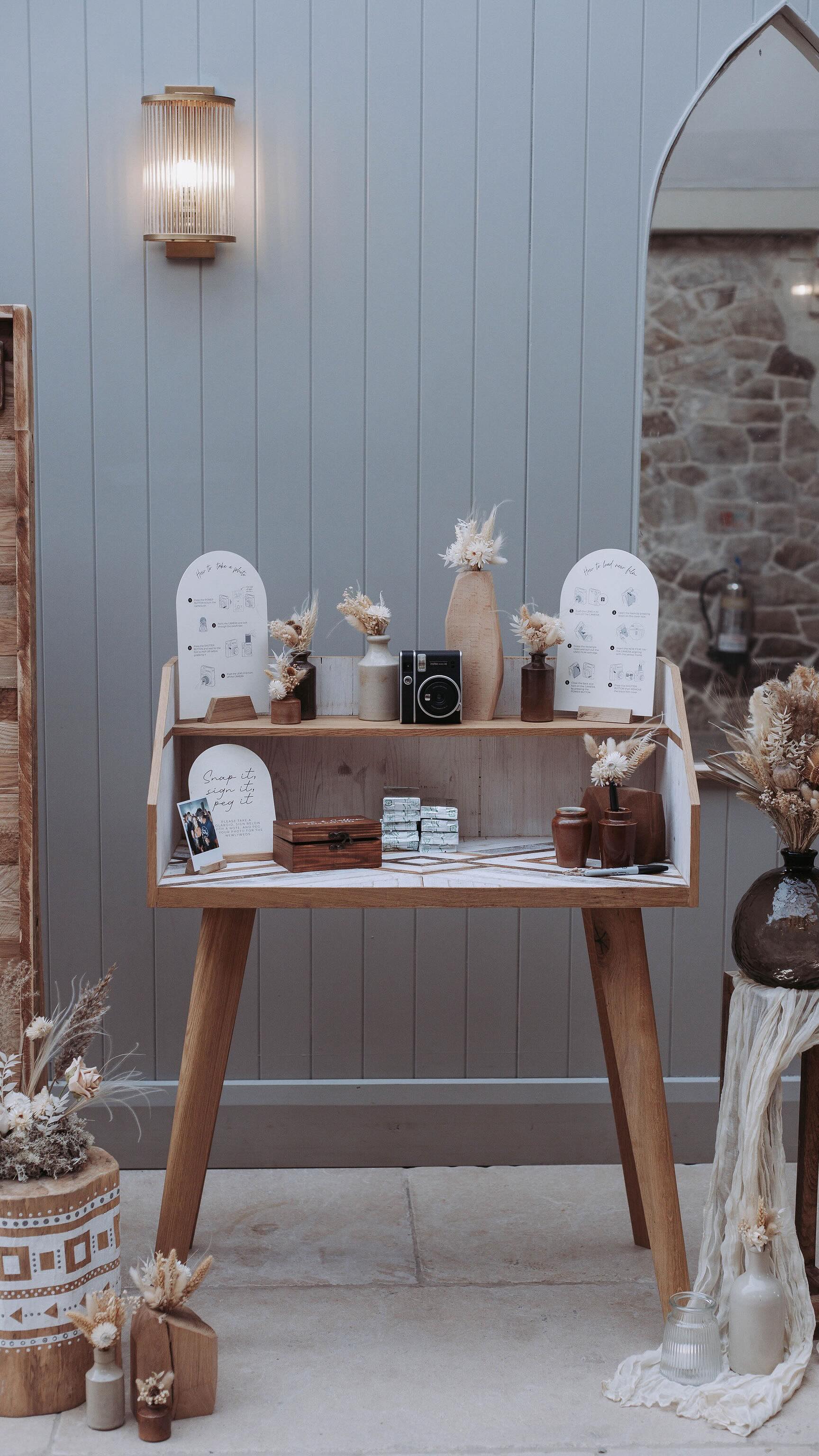 Our photo station is always a guest favourite 📸✨
It’s the perfect way to capture all the fun moments from your day. From candid snaps to silly photos with friends and family. We love packing it down the next day and seeing all the memories your guests have created throughout the evening.
Each photo station comes styled to match your decor and includes a personalised wooden box, so you get to keep all the photos as a lovely keepsake from your wedding day.
Available as an extra with our URURA Moments Package or to hire on its own 🤍
Drop us a message if you’d like to find out more.
#WeddingPhotoStation #WeddingDecorUK #WeddingStyling #WeddingDetails weddinginspo