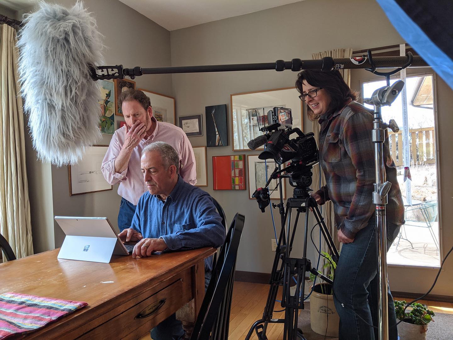 #wisconsinsgreenfire PSA shoot with @russ_feingold and @bruceneeb