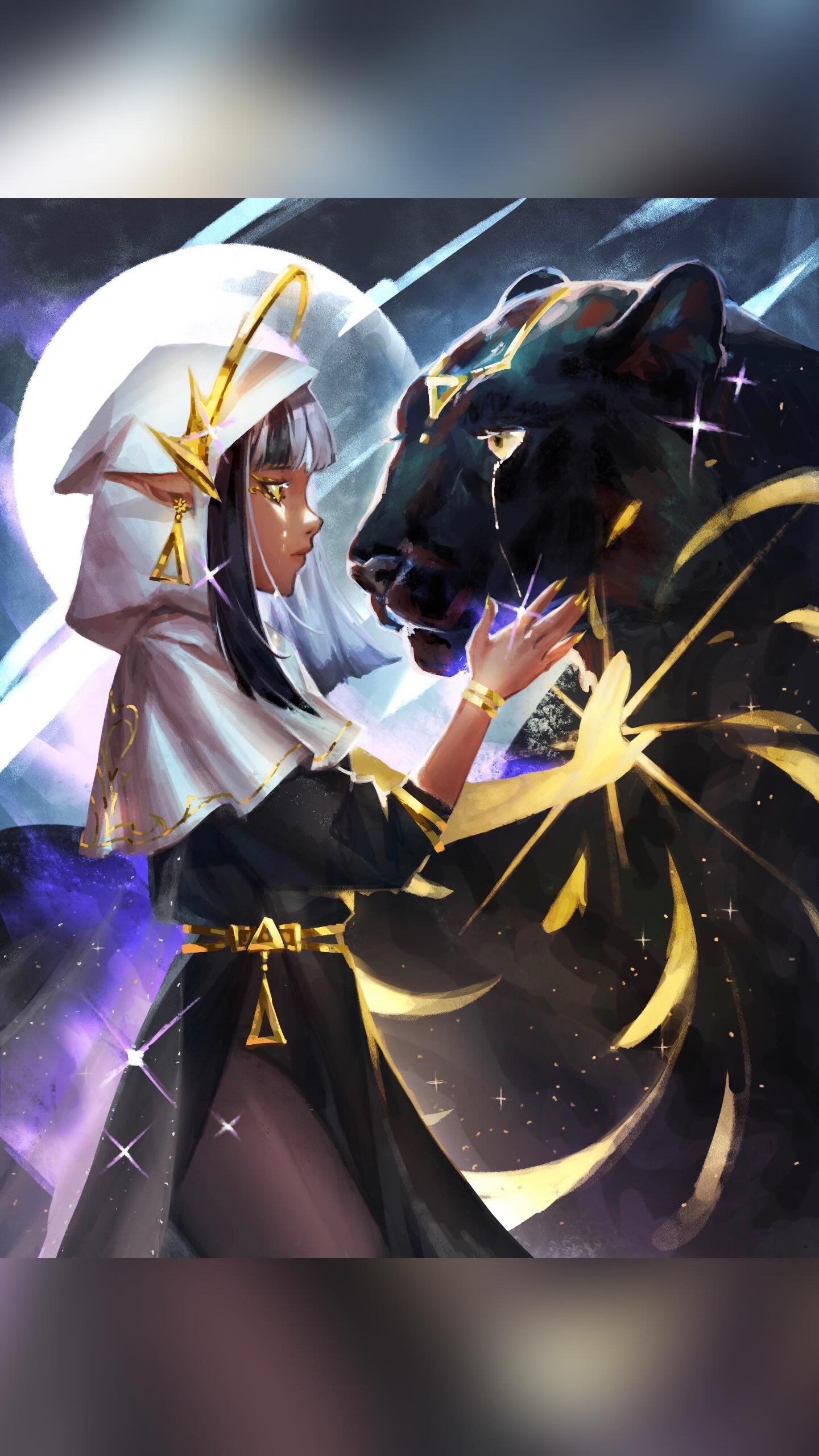 🥀𝘼 𝘾𝙖𝙡𝙘𝙪𝙡𝙖𝙩𝙚𝙙 𝙇𝙤𝙨𝙨 ⋯ a sacrifice made to heal. Commission for @soulmasterstcg to represent the druids!
I’ve been reminded of this surreal dream I had a while back, of a huge panther dressed in gold and night, that took me to a city of gold and honey. I get dreams like these when my life is about to change in a wonderful way, and I found myself reflecting on it while working on this✨
#digitalartistsoninstagram #fantasyartist #animeartist #spiritual #spiritanimals