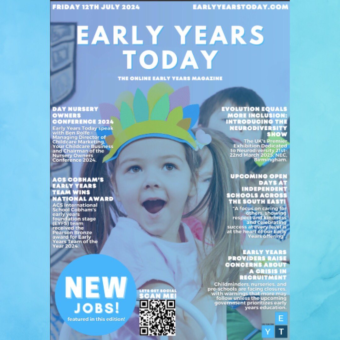 Our newest edition of Early Years Today is now LIVE! Be sure to click the link in our bio to check it out 🤩