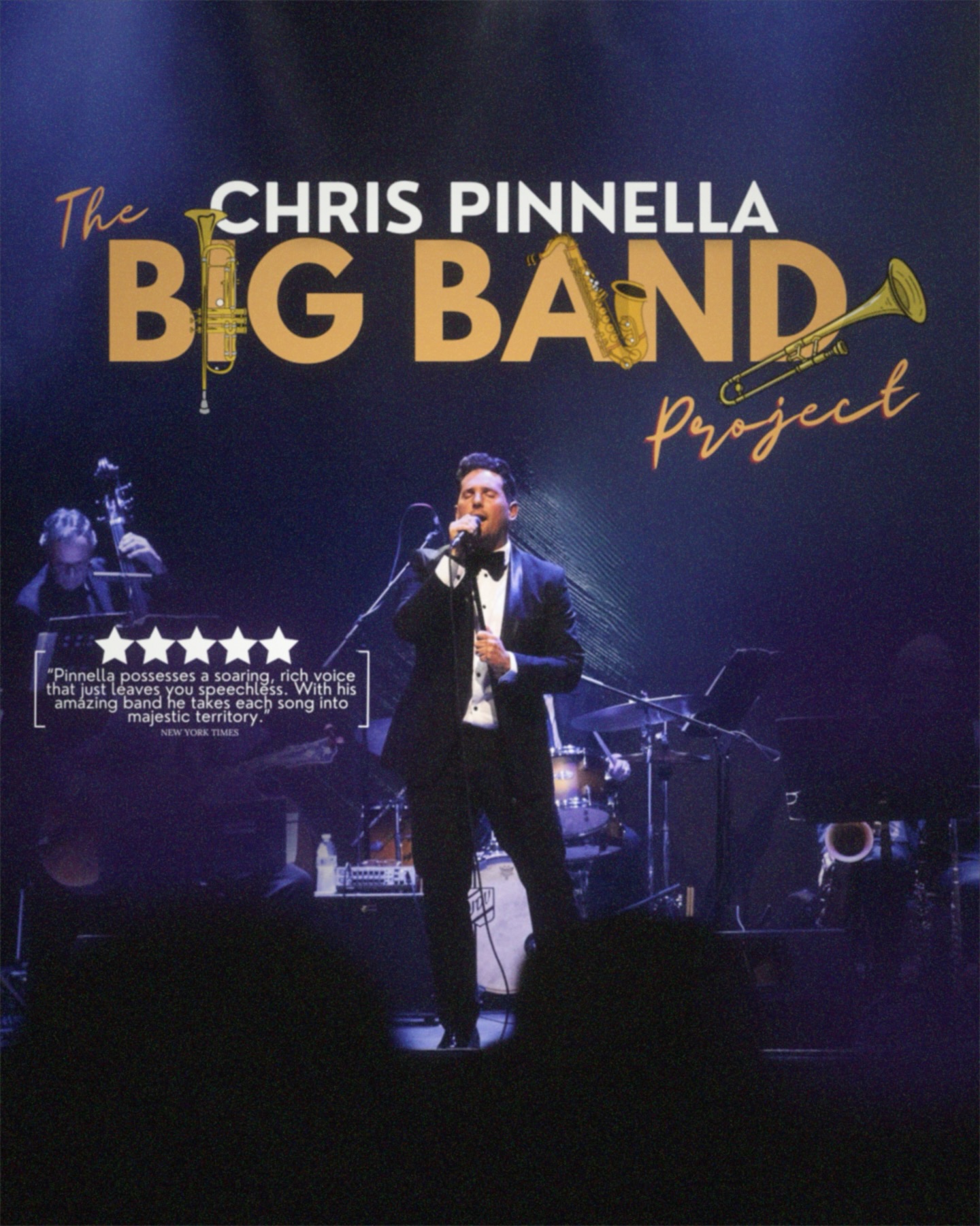 Primary Text:
🚨 Tickets are going FAST for April 19 🚨
Don’t miss Chris Pinnella live at The Vogel at Count Basie Center for the Performing Arts with a full 14-Piece Big band and show-stopping arrangements.
This show is on track to sell out.
Can’t wait 😎