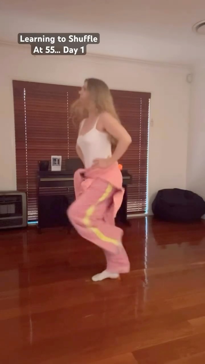 Okay, I promised… and now it’s real.
I’m learning to shuffle at 55. Here’s why 👇
I need exercise, and this is actually fun.
Ten minutes in and I’m sweating and full of joy.
I want to dance daily to my favourite 80s tracks and old disco hits.
I want to challenge my brain.
I want to challenge my body.
I want to remind you (and myself) that you’re never too old to try something new.
I stopped dancing when Mum passed away a few years ago.
She loved seeing me dance.
Now I’m dancing again, for her.
And yes… I’m wearing the pants from Best & Less from yesterday’s upload 😄
They were so good I was buying.
Check out the new dress too.
Watch me fumble. I’m walking the talk.
.
.
.
.
#zestygirl
#learnotoshuffle
#learningtoshufflemidlife
#learningtoshuffle