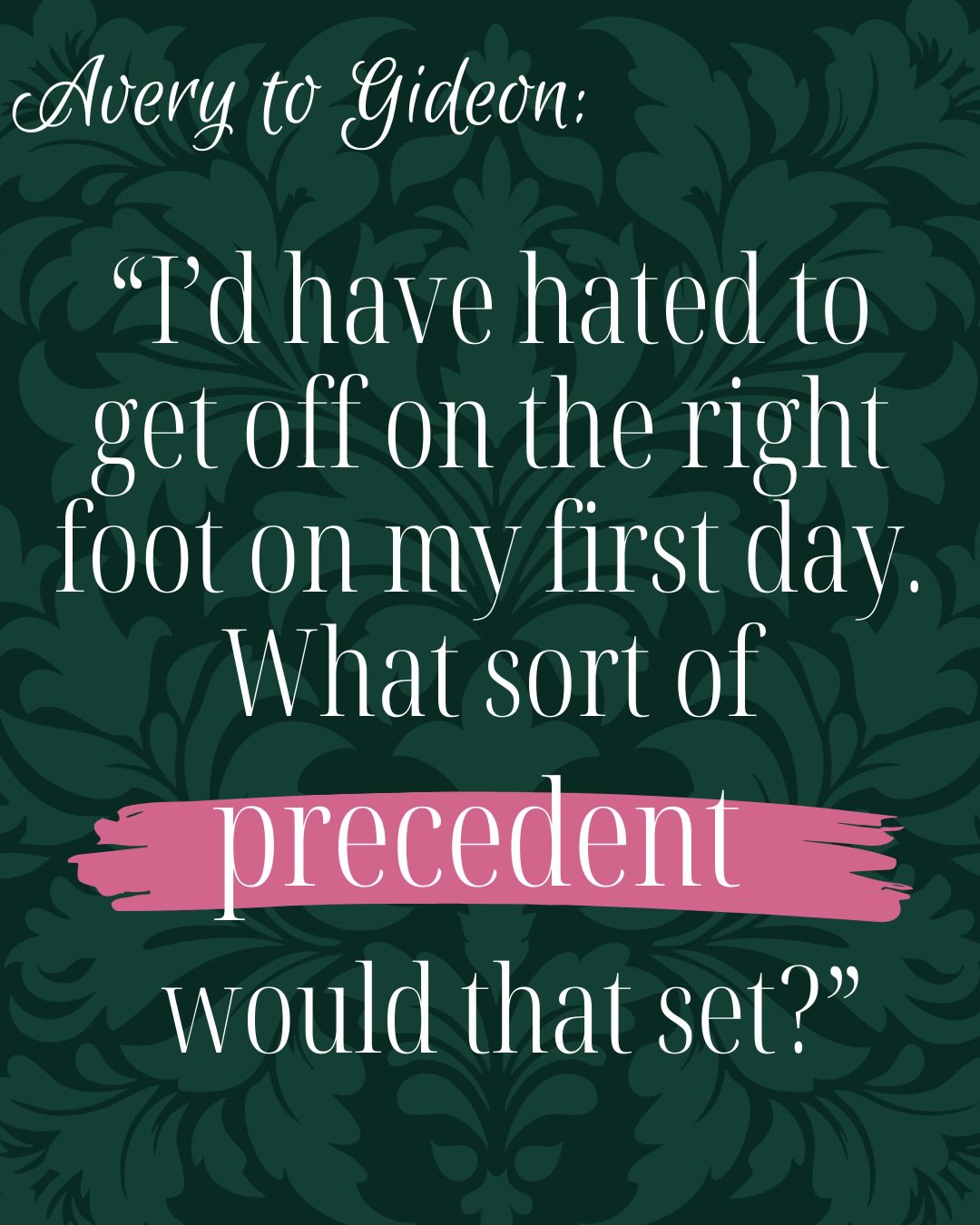 My favorite part of character work is dialogue and conveying relationship through HOW characters speak to each other. Are they mocking, are they vulnerable?
Here are some of my favorite Avery lines that illustrate her relationship with the person she’s speaking to.
Do you have a favorite Avery quote? (Keep spoiler free, please.)
#fantasybook #bookstagram #hemlocksaga #wlw #sapphicbooks