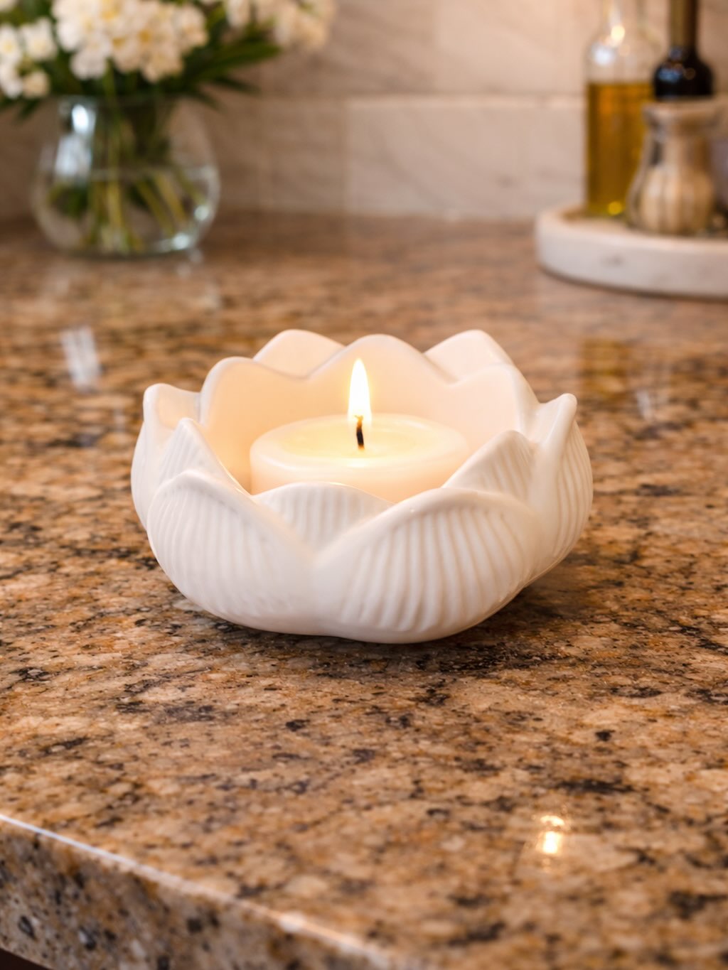 ✨ New Arrival: Lotus Candle Holder ✨
Handmade and effortlessly elegant, our lotus candle holder is the perfect size for tea lights and votive candles. Designed to softly glow and instantly elevate any space, it’s a true mood setter and an undeniable conversation piece.
Whether styled on a coffee table, vanity, or nightstand, this timeless lotus brings calm, beauty, and intention to your home. 🤍🕯️
Minimal. Refined. Made with care.
#LotusCandleHolder #HandmadeHome #MoodLighting #LuxuryHomeDecor #CandleLovers #ElegantLiving #HomeAesthetic