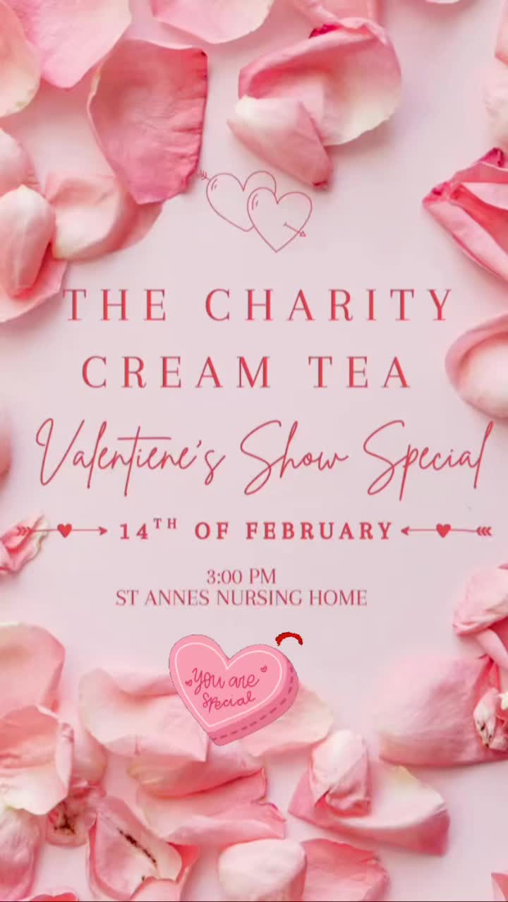 💕Celebrate love, friendship & togetherness this Valentine’s Day
We at St Annes would like to cordially invite you to our Charity Cream Tea Valentines Special
Featuring our very own talents at St Annes.
Time 3:00 PM | Saturday| Feb 14
As we raise funds for our wellbeing & activity team, our aim is to create more meaningful & impactful activities for our residents.
Can't wait to celebrate! Let us know if you can make it by (13th Feb) please send your response to info@stannesnursing.co.uk
Or simply comment Can’t wait to celebrate below 🥂💕