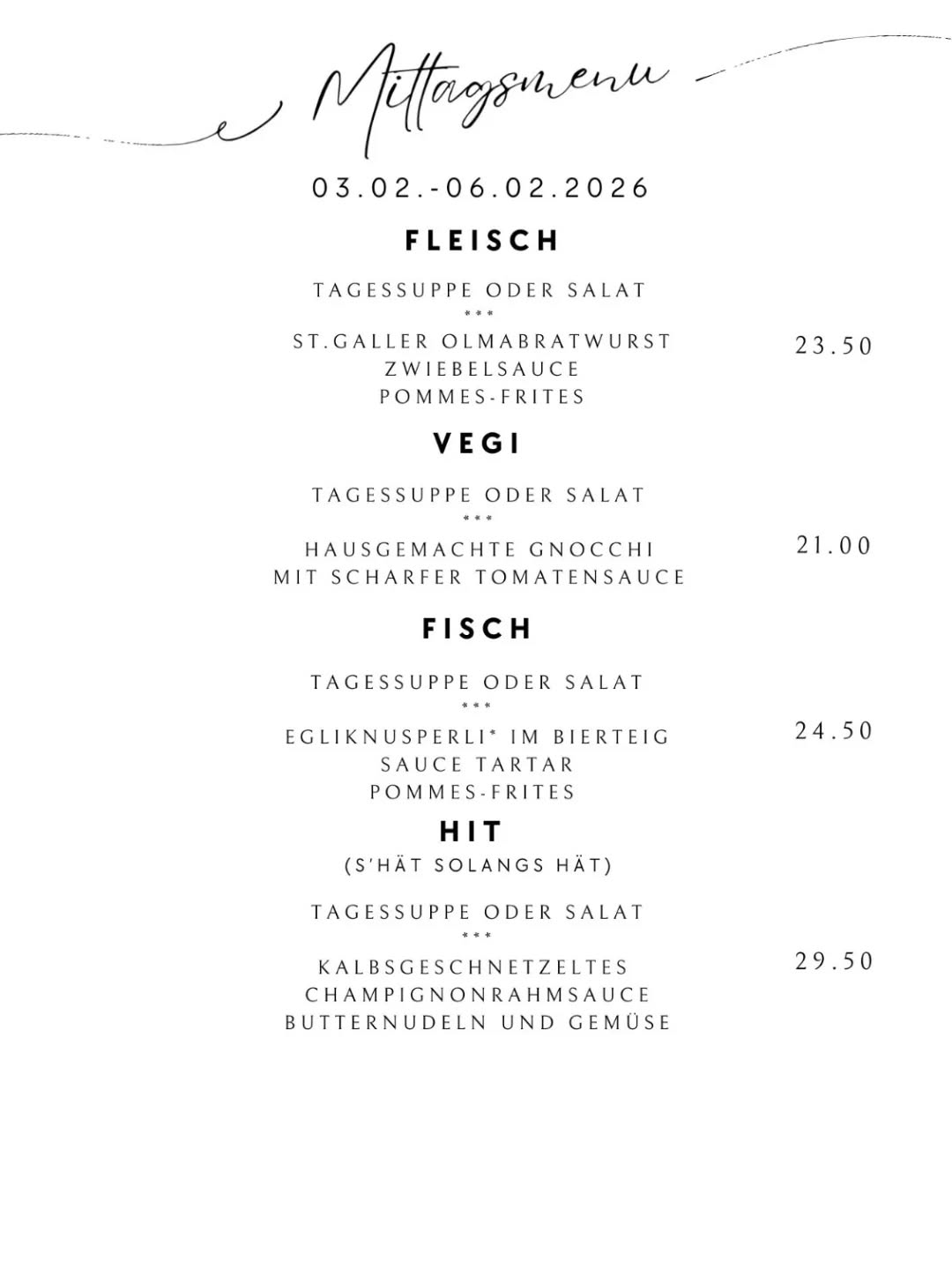 Neue Woche, neue Menüs. Wir freuen uns auf euch!
#zeughaus #schwiizerklassiker #olmabratwurst