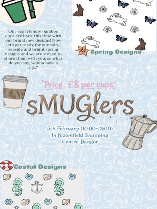 Don’t miss the fantastic @smuglers.ye with their beautiful spring-themed eco coffee mugs at @bloomfieldshoppingcentre this Thursday 5th Feb between 10am and 1pm.
Show your support for the Rockport @youngenterpriseni team ✨✨