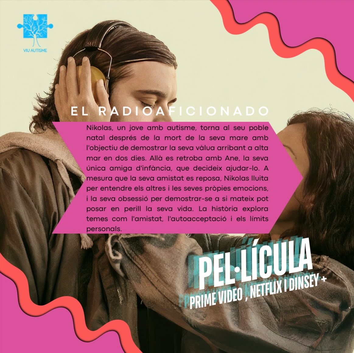 🎬 ESPAI CINÈFIL🎬🍿
❗️EL RADIOAFICIONADO❗️
Una història íntima que mostra el camí personal d’un jove amb autisme, posant en valor els vincles, l’autonomia i la importància de conèixer els propis límits. Una mirada sensible que convida a la reflexió.
👇💙 L’heu vist? Què en penseu?
#pelis #TEA #autisme