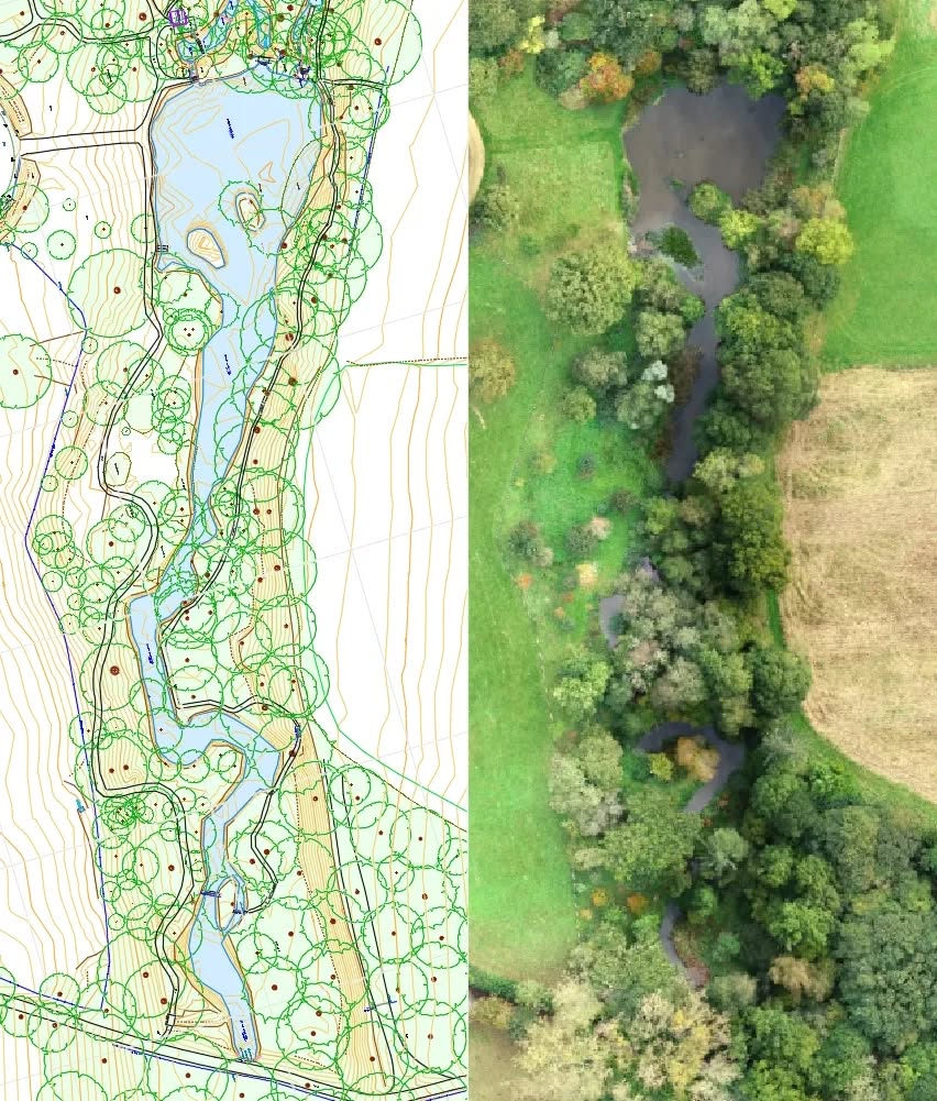 We have completed a comprehensive topographic survey that covered various natural features, encompassing a 750-meter stretch of a river, along with a pond and its associated streams. We surveyed the banks, trees, and other natural elements in the area to provide a true representation of the terrain's topography and environment.
.
.
.
.
.
#Topographic #Bathimetric #Survey #RiverSurvey #LandscapeArchitecture #Architectuk #CivilEngineering #LandSurvey