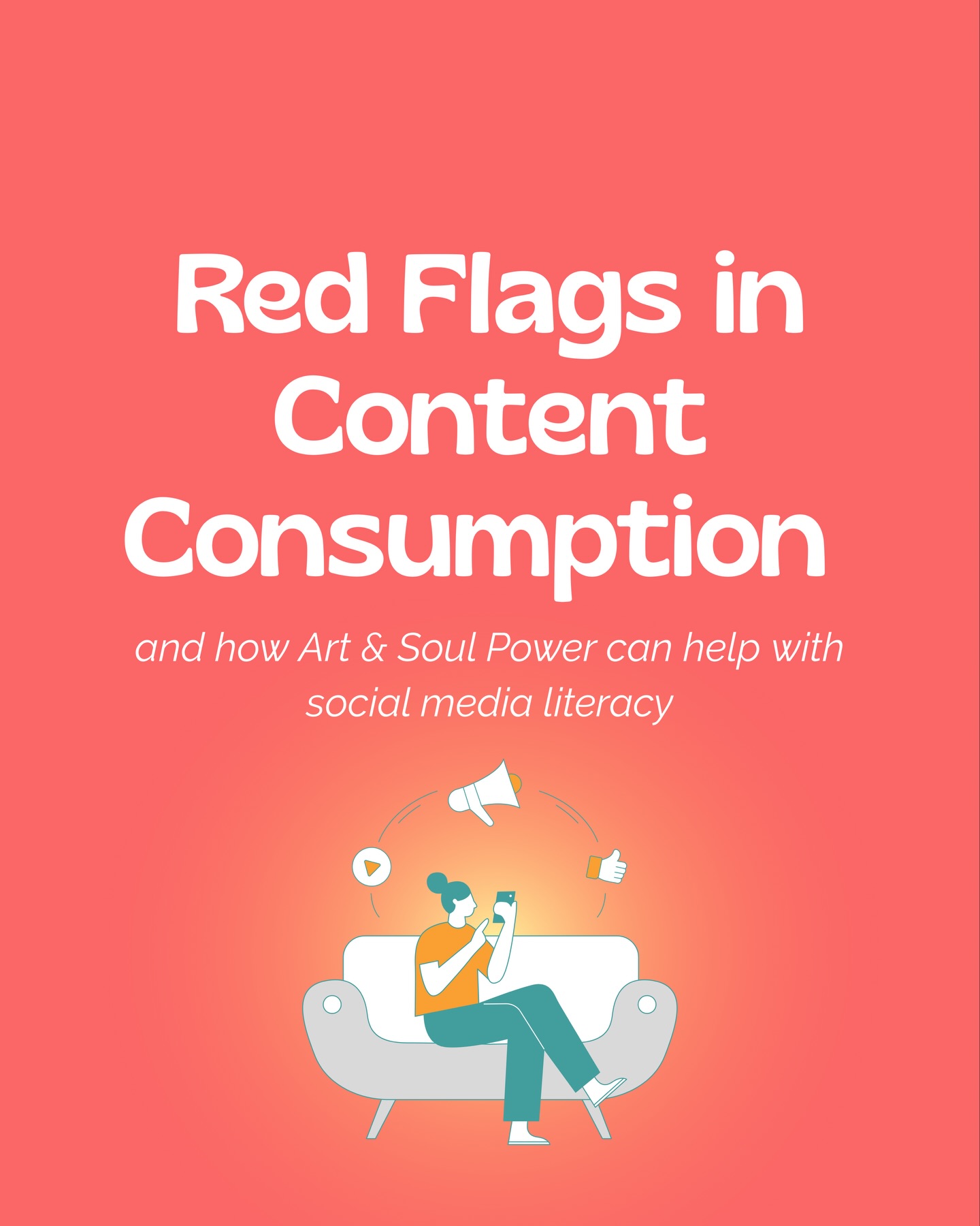 Not all content is neutral. Doom scrolling, constant comparison, and emotionally charged media can quietly drain our energy and self-esteem.
In our workshops, we help participants identify red flags in their content consumption and learn how to shift their digital habits with intention and awareness.