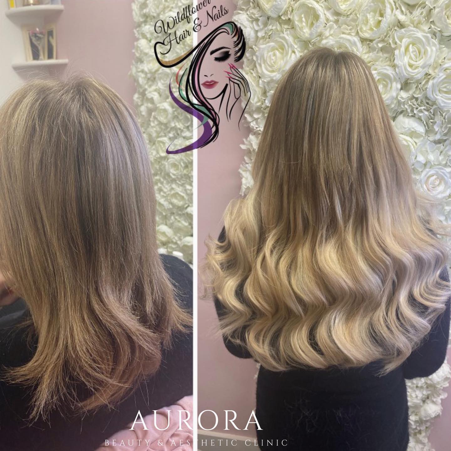 Stunning Hair Extension Transformation 🎀
by our lovely @wildflower_hair_educator
Adding length, thickness & an ombre affect without colouring your own hair 🤍
#hairtransformation #hairextensions #weave #nanobonds #tapeins #microloophair #mermaidhair #hairextensionspecialist #hairextensionsfleet #hairextensionshampshire