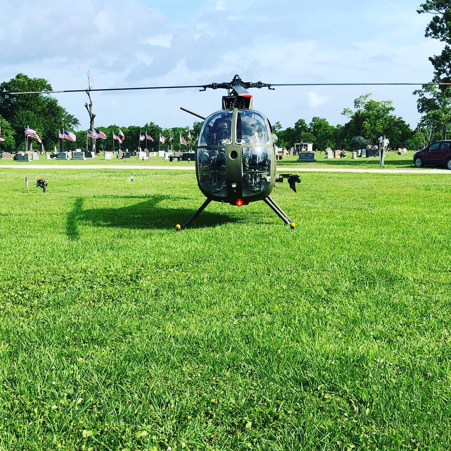 At Sterling White Cemetery for Memorial Day. #OH-6 #OH6. #hellhole #tx #texas #military #tx #texas #merica #usa #army #navy #airforce #marines #coastguard #sar #recruitment #nusafm #nusafmuseum