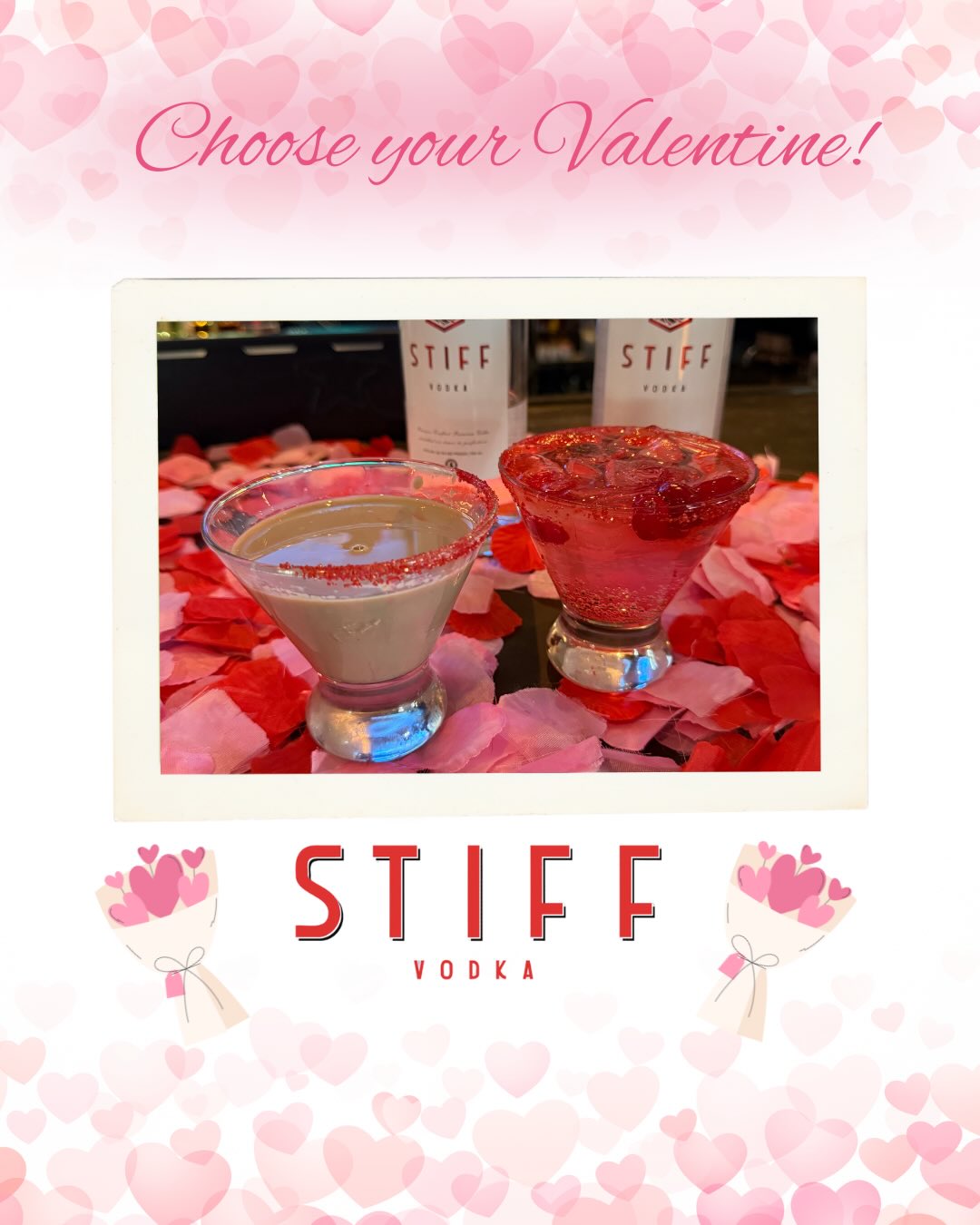 Choose your Valentine 💘
Sweet, smooth, and ready to sip 🍸
Come try them at the Pittsford Pub!
#STIFF #vodka #cocktail #rochester