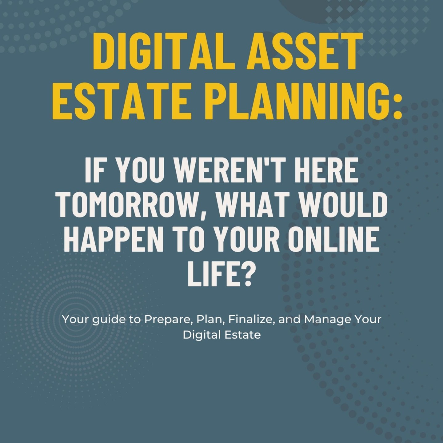 Announcing My New Book!
I’m excited to share that my book, "Digital Asset Estate Planning: If You Weren't Here Tomorrow, What Would Happen to Your Online Life?", is now available on Amazon!
In today’s world, so much of our lives exist online—photos, financial accounts, social media profiles, and more. But what happens to all of this if you aren’t here tomorrow?
Starting the process of organizing your digital life can feel overwhelming, especially if you’re staring at a blank sheet of paper and don’t know where to begin. That’s exactly why I wrote this book.
This guide gives you a starting point.
It walks you through the process step by step, with templates and examples to make things simple. You won’t have to figure it all out on your own or worry about missing something important.
This book helps you:
- Organize your digital life so your family isn’t left piecing things together.
- Protect your accounts, memories, and assets.
- Leave a clear plan that gives your loved ones peace of mind.
Take the first step today: Get your copy on Amazon. https://a.co/d/5s0Nps4
I’d love to hear your thoughts or questions about digital estate planning. Let’s start the conversation!
#DigitalLegacy #EstatePlanning #NewBook #PlanAhead