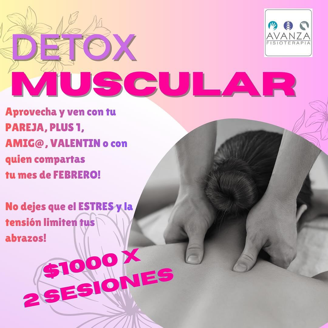 FEBRERO SABE A A AMOR Y BIENESTAR!💕
Aprovecha esta promoción con tu Valentín!💗
Te esperamos todo el mes de febrero!
Agenda tu cita!📲🗓️💓
#avanzafisioterapia #vamospormas #febrero