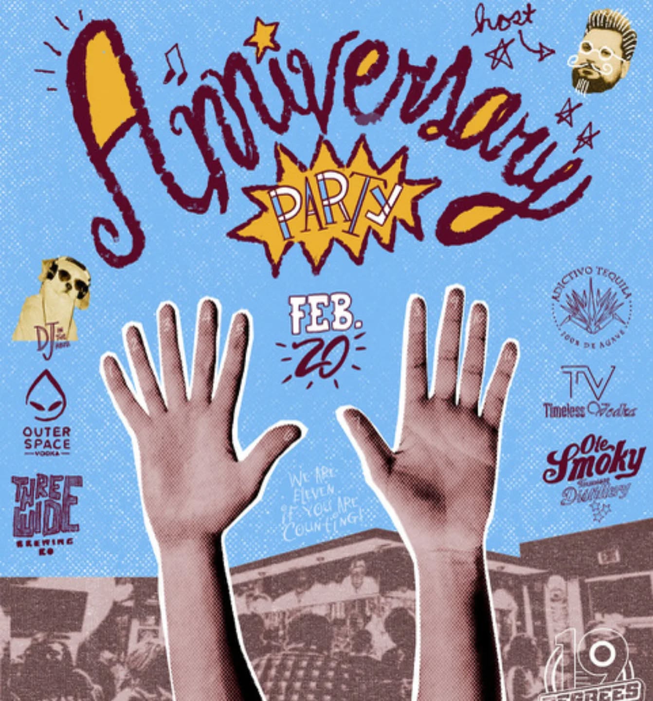 We are officially rescheduled and ready to party! 6-10pm. We'll see you all there!