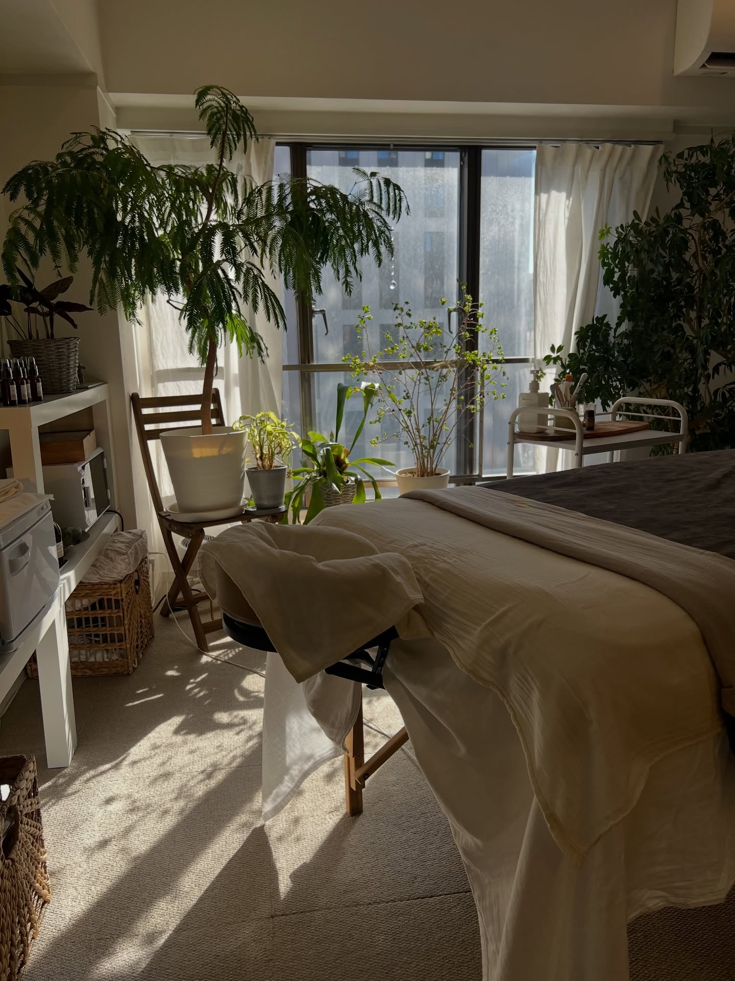 サロンのお客さまには、70代の方もいらっしゃって、
私の母も70代🤫
トリートメントやヘッドスパをすると喜びます。
先日、初めてお越しのお客さまが、
「私みたいな歳で、嫌がられるかなと思って...」と。
ネットで色々探した中、aromaticoを選んでくださったそうで、私としてはとてもとても嬉しかったのですが、
お客さまは緊張と不安の中お越しくださったのです。
安心して施術を受けていただけるように、
トリートメントの内容をしっかりとご説明して、
お身体の不調や禁忌などを確認して、
お悩みに寄り添えるよう、ケアに入らせていただきました。
いつもの新規さまと同じように。
トリートメントが終わって、
お着替えから戻られた時、
「びっくりしました!いつもは床に座らないと靴下が履けないのに、椅子に座ったまま、スイスイ履けたんです!!」と♡
そして、「受ける前は筋肉が、すごく緊張していたんだなと気づいた」とおっしゃったのです。
歳を重ねて、どこかに痛みが出て、
外に出るのが億劫になって、
なんとなくやる気がなくなって、
そうすると、いろんなところの不調が、
連動しておきてくる。
そうなった時に、
病院の先生がもし、お薬を処方したり、
よくならなければ、年だから仕方ない。
といったら、どうしますか?
そのお客さまは、
「そんなはずはない!」
と、自然療法や食事のことなど
お調べになったのですよね。
本当に素晴らしいことだと思うのです。
これからきっと、もっと先輩の80代や90代で
病院のケアとはちがうものを探される方は
絶対に増える。
わたしが関わらせていただいている、
介護美容もその一つ。
まだいまは、介護美容の活動がなかなか浸透せず
もどかしい方もいるかもしれない。
でも、きっと、絶対に、マストになります。
私も含め、トリートメントを受けることが大好きな人が
順番に歳を重ねていくのです。
たくさん情報がある中、
あきらめない方がもっともっと増えるのです。
必要な方に、
このサロンが、
トリートメントが、
もっともっと届けられるように
頑張っていかなくては!と思った
ありがたいご来店でした。