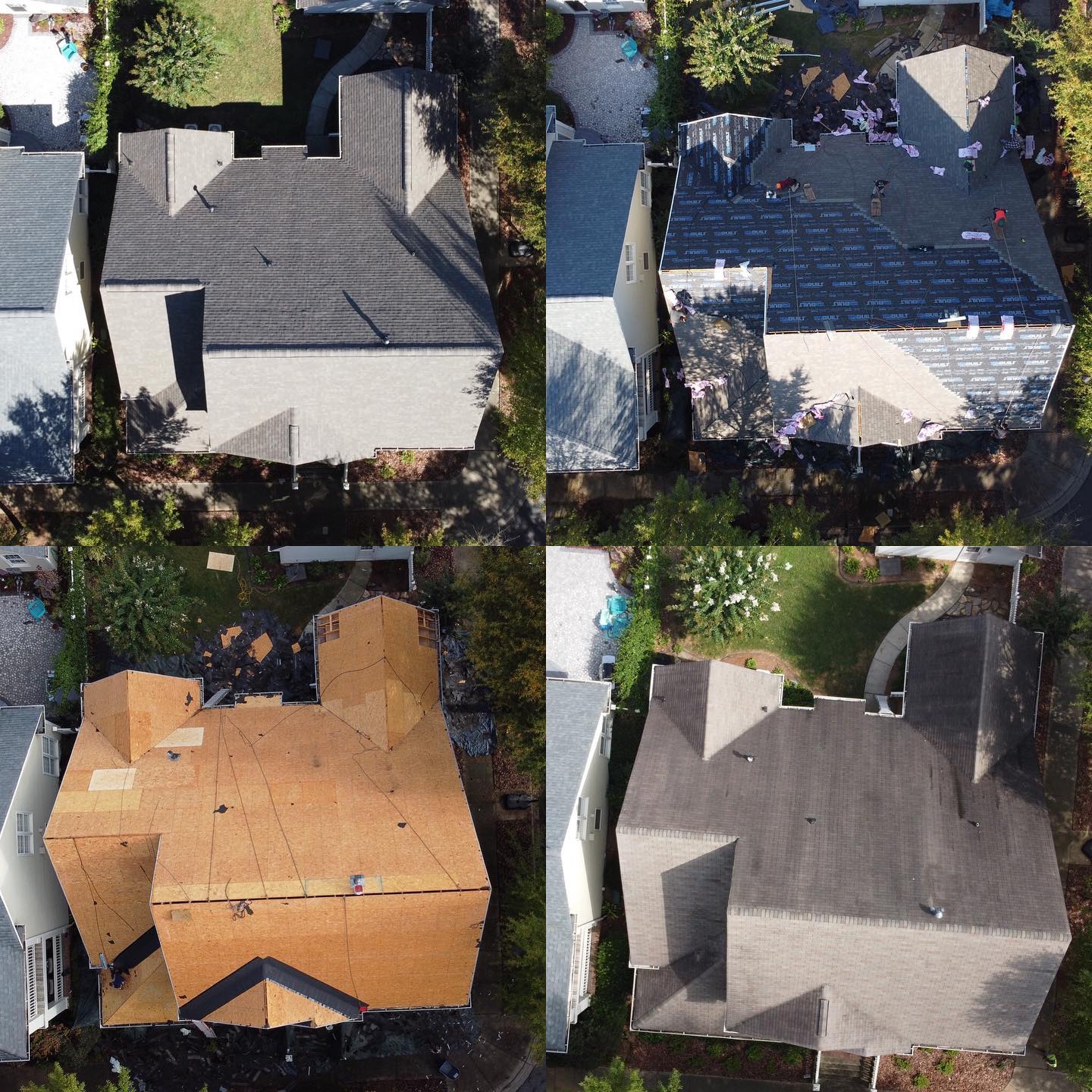 Re-roofed with Owens Corning Oakridge - Driftwood in Davidson, NC