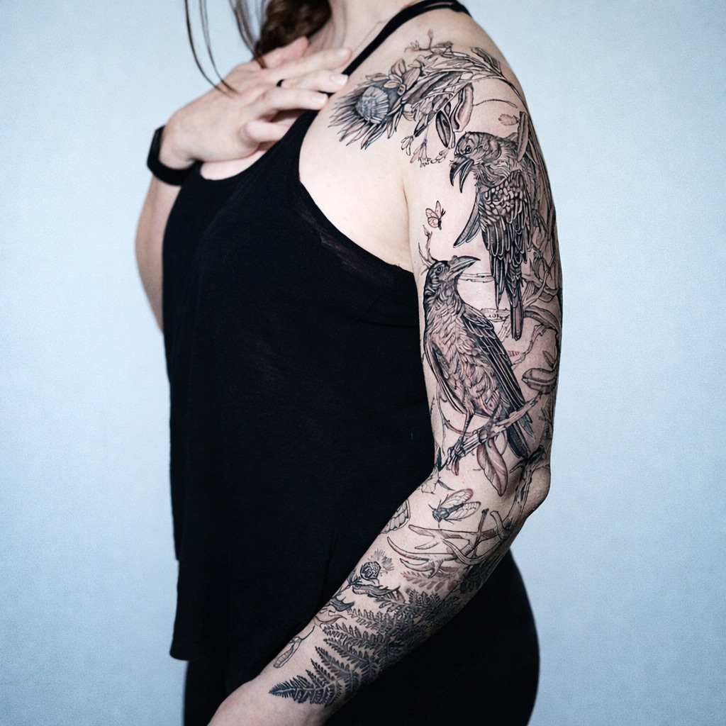Dark botanicals / Dark Naturalism sleeve for Kaitlyn π€ thank you π
βοΈ Link in bio to inquire βοΈ
β’
#darkbotanicaltattoo #blackworkartists #darkart #gothictattoo #oaklandtattoo