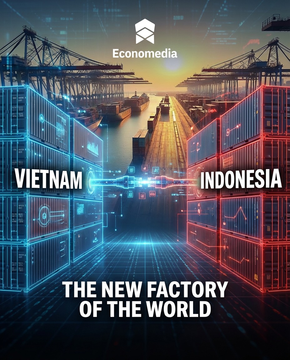 Vietnam vs Indonesia: who'll win the race to become Asia's next tech manufacturing powerhouse? 🏭⚡
As companies look beyond China, these two ASEAN giants are battling it out with incentives, infrastructure, and serious ambition.
Where's your money? 💰👇
#ASEAN #TechManufacturing #GlobalTrade #EmergingMarkets #Geopolitics