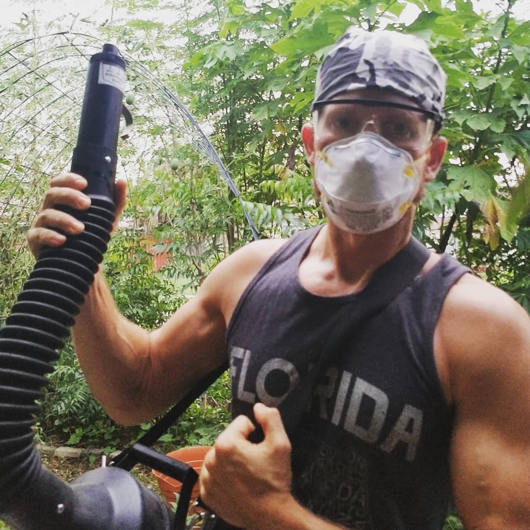 I've gotten this far through the Florida summer without much pest control. But now the caterpillars are hitting my cucumbers so it's time to bring out the big guy - the Hudson Fog Atomizer Sprayer. It's electric and powered with my solar panels. The fog is a particle mist but very powerful. A little goes a long way! I'm using Neem oil, a few drops of castile soap, BT for the caterpillars, as well as OHN (Oriental Herbal Nutrients) and LAB (lactobacillus bacteria) to build up the health of the plants. No harmful chemicals. #koreannaturalfarming #knf #lab #pestcontrol #organicpestcontrol #hudsonatomizer #permaculture #foodforest #neemoil #floridagardening