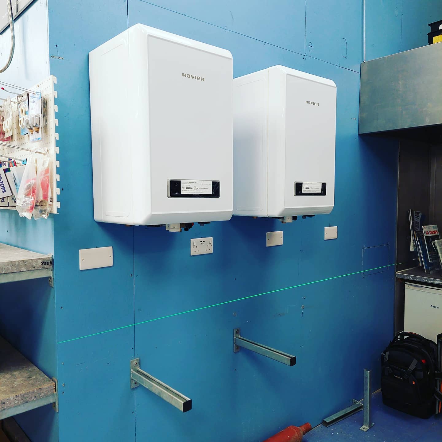 2 @navienuk 40kw boilers being installed @nbpsupplies today by @batemansgasservices #heating #hotwater