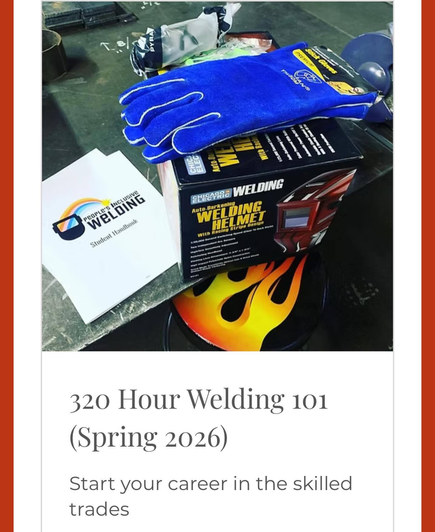 Spring and Fall classes are up on the website! Apply now😎
#bluecollarisforeveryone #queertrades #womeninwelding #immigrantsmakeamericagreat