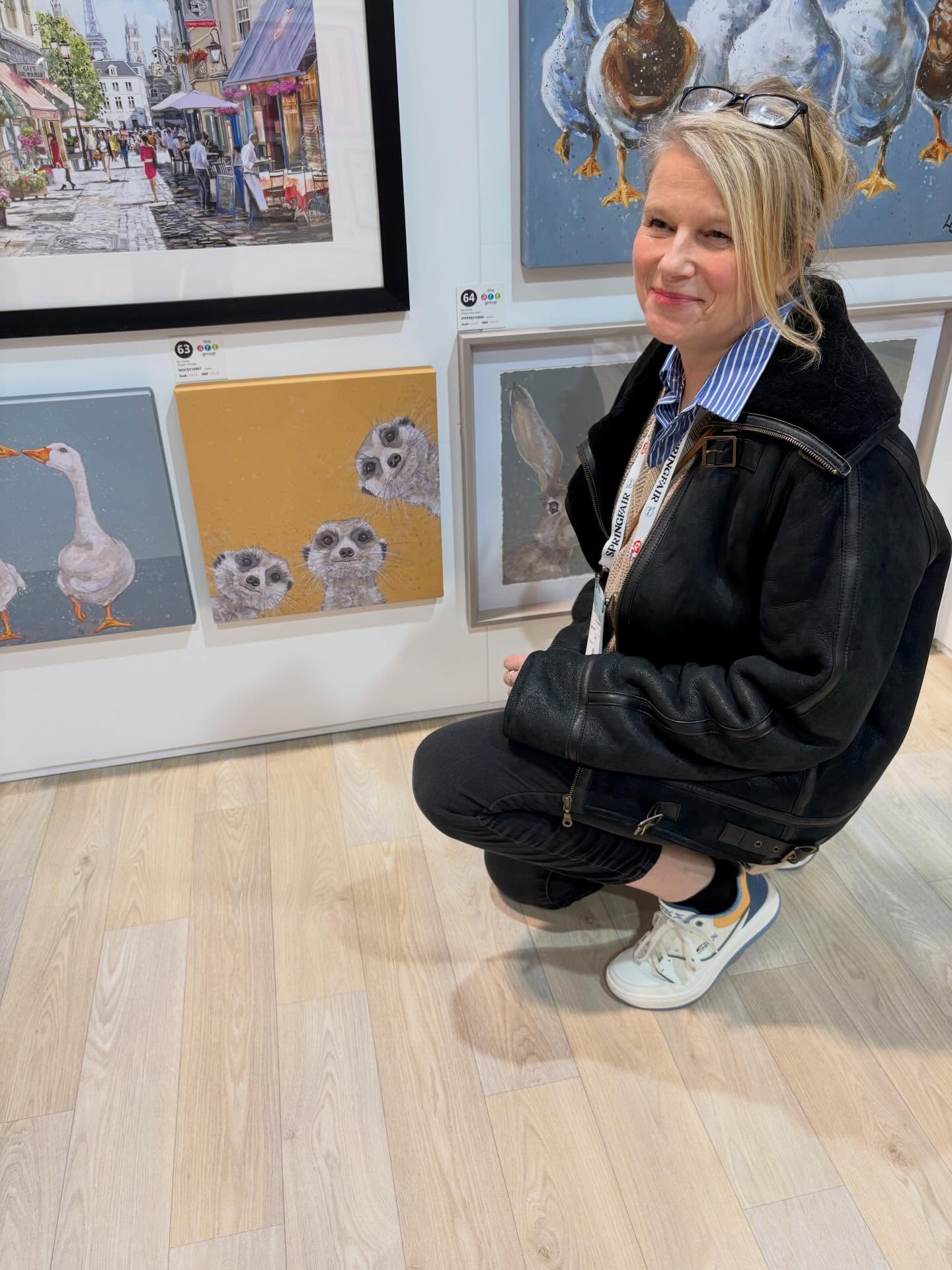 Had a lovely day yesterday visiting @artgroupcom stand at the NEC Spring fair ..It was lovely to see some of my new work printed onto Canvas .. You can buy my work direct from the @artgroupcom online .. They had a beautiful collection of work on the stand .. Something for everyone.. ❤️