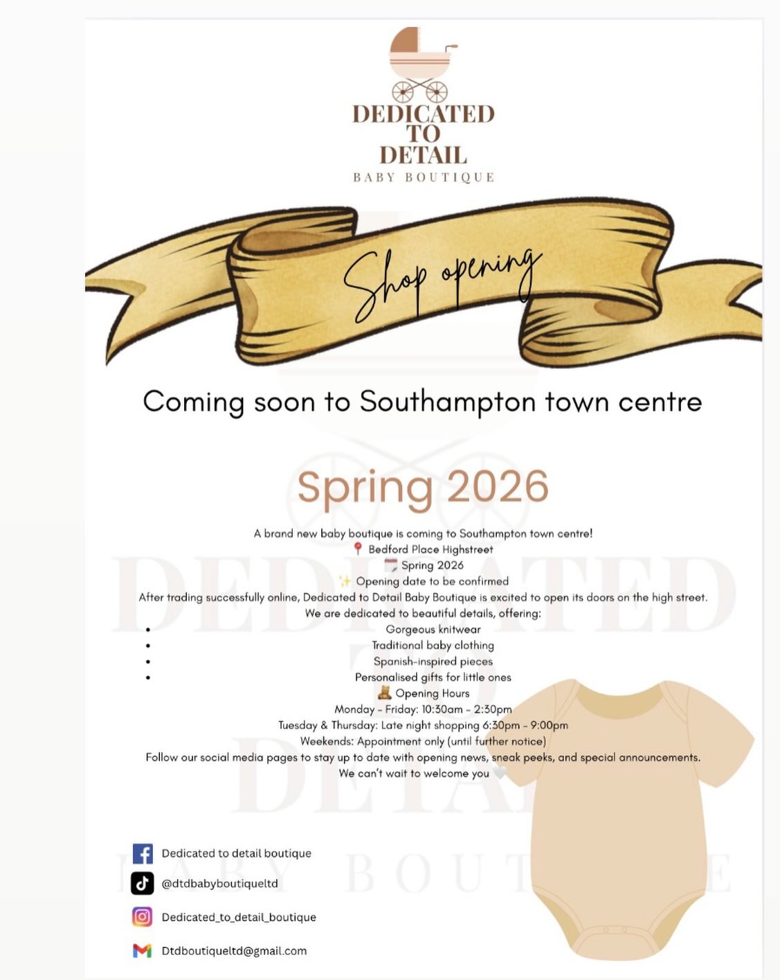 Exciting new adventures alongside dedicated to detail soft play
Please also support my venture with this business 🫶
Your support means the world
@dedicated_to_detail_boutique
#babyclothing #spanishwear #spanishwearforgirls #babyclothes #babyshop