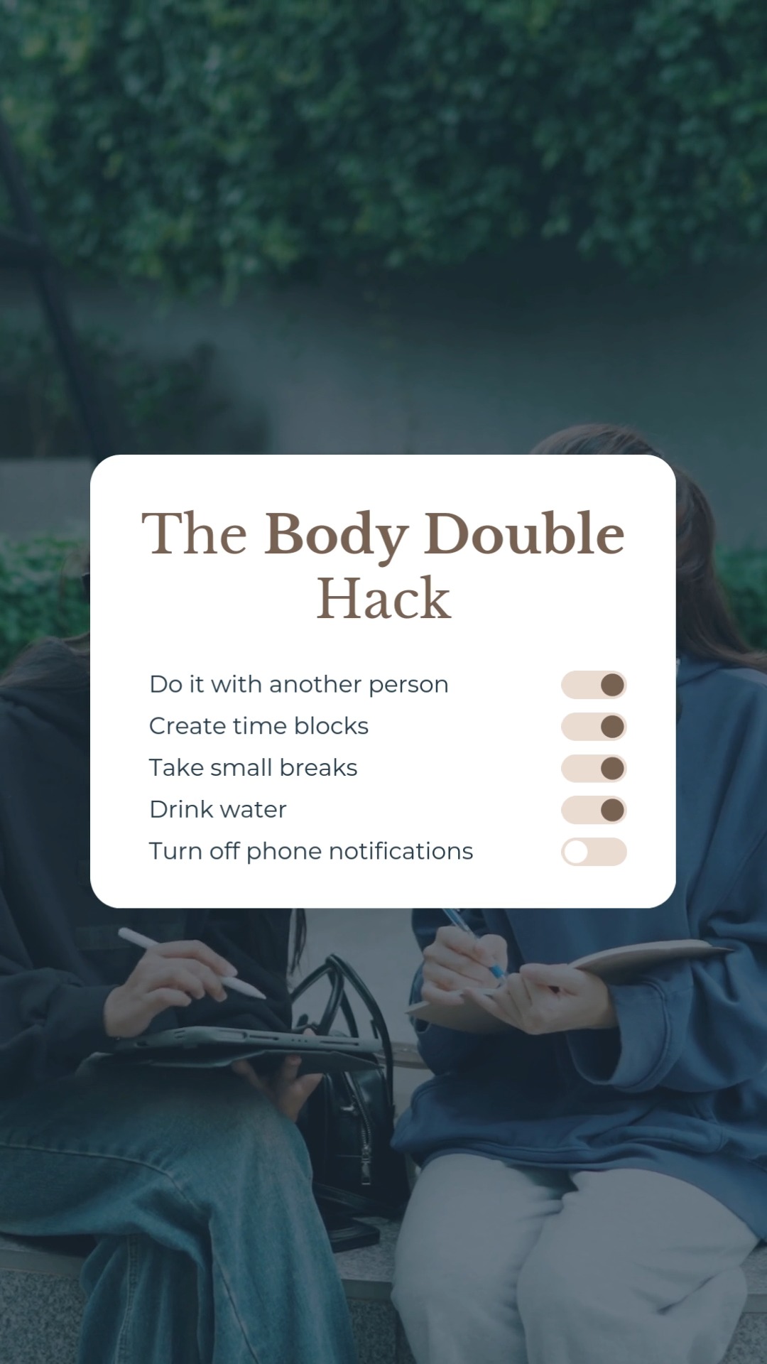 Solo work stalling out? You might need to borrow someone else's focus. It’s called "Body Doubling"—the simple act of working near someone else to trick your brain into productivity.
Whether it’s a coffee shop or a co-working Zoom, external accountability cuts procrastination by 40%. Tag your favorite focus buddy below!
#FocusFriday #BodyDoubling #ADHDHacks #ProductivityTips #VMAPsych